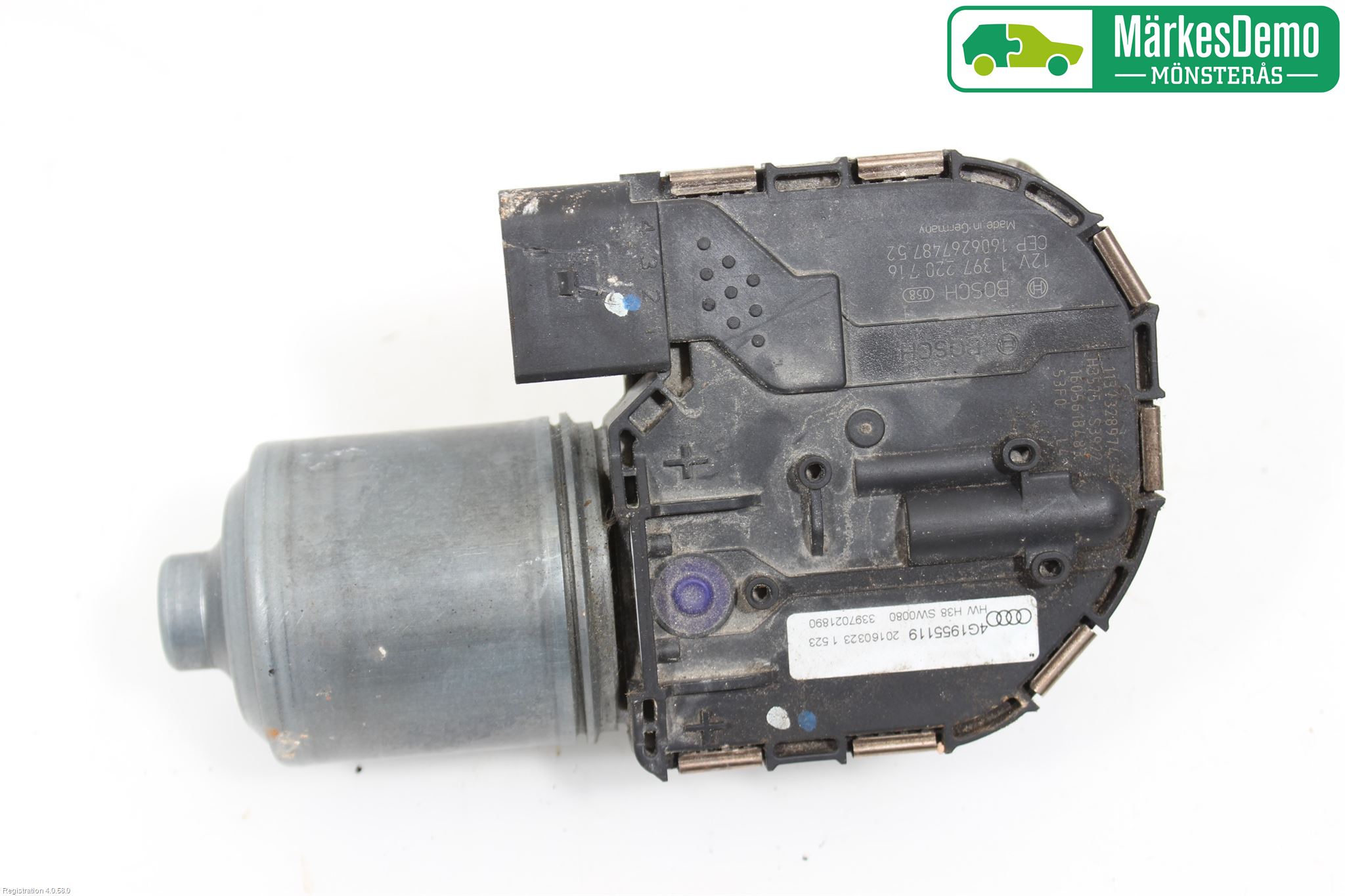 Audi A6/S6 4G 11-18 Torkarmotor Vindruta