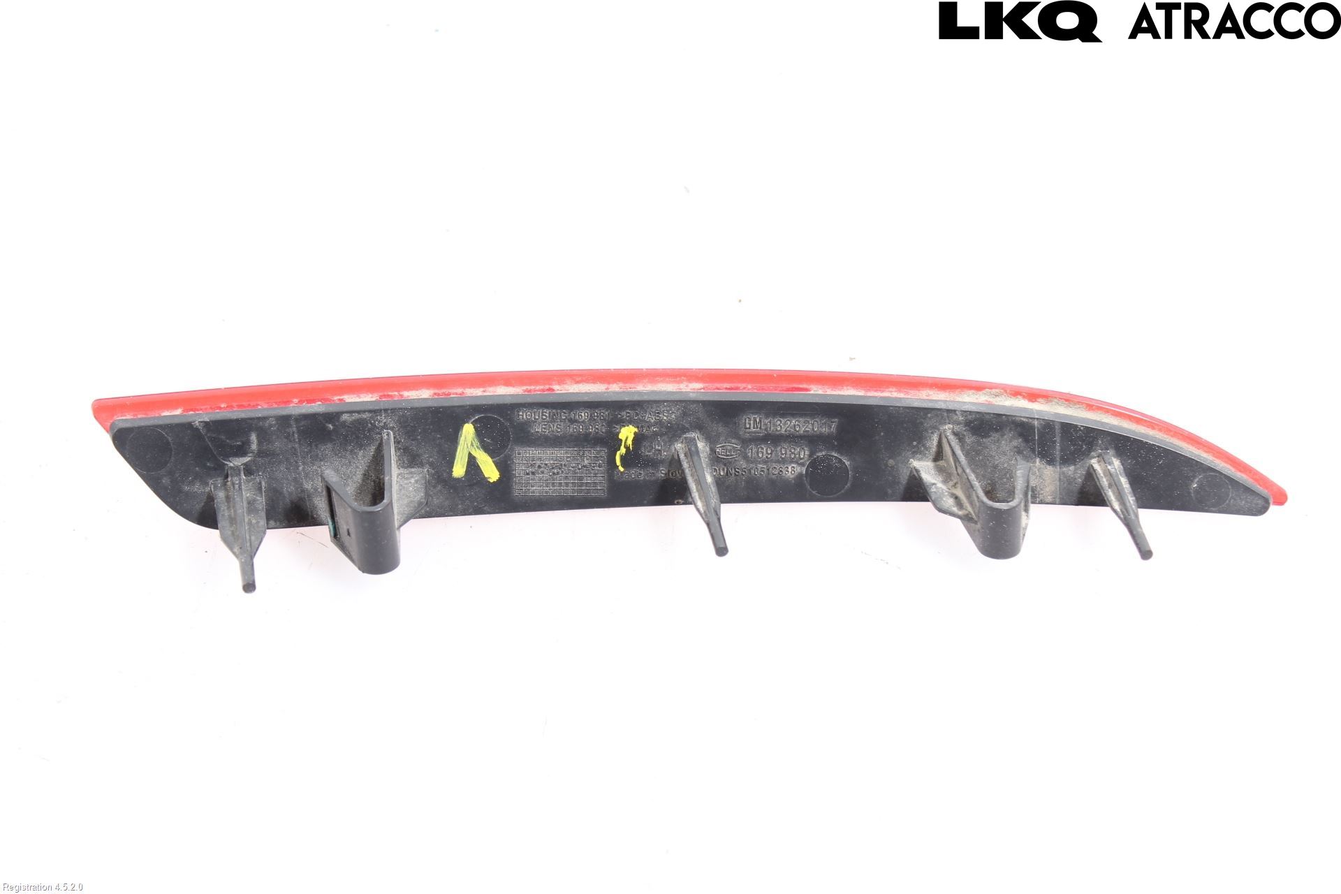 Opel ASTRA J 10-15 Dimljus/Reflex Bak