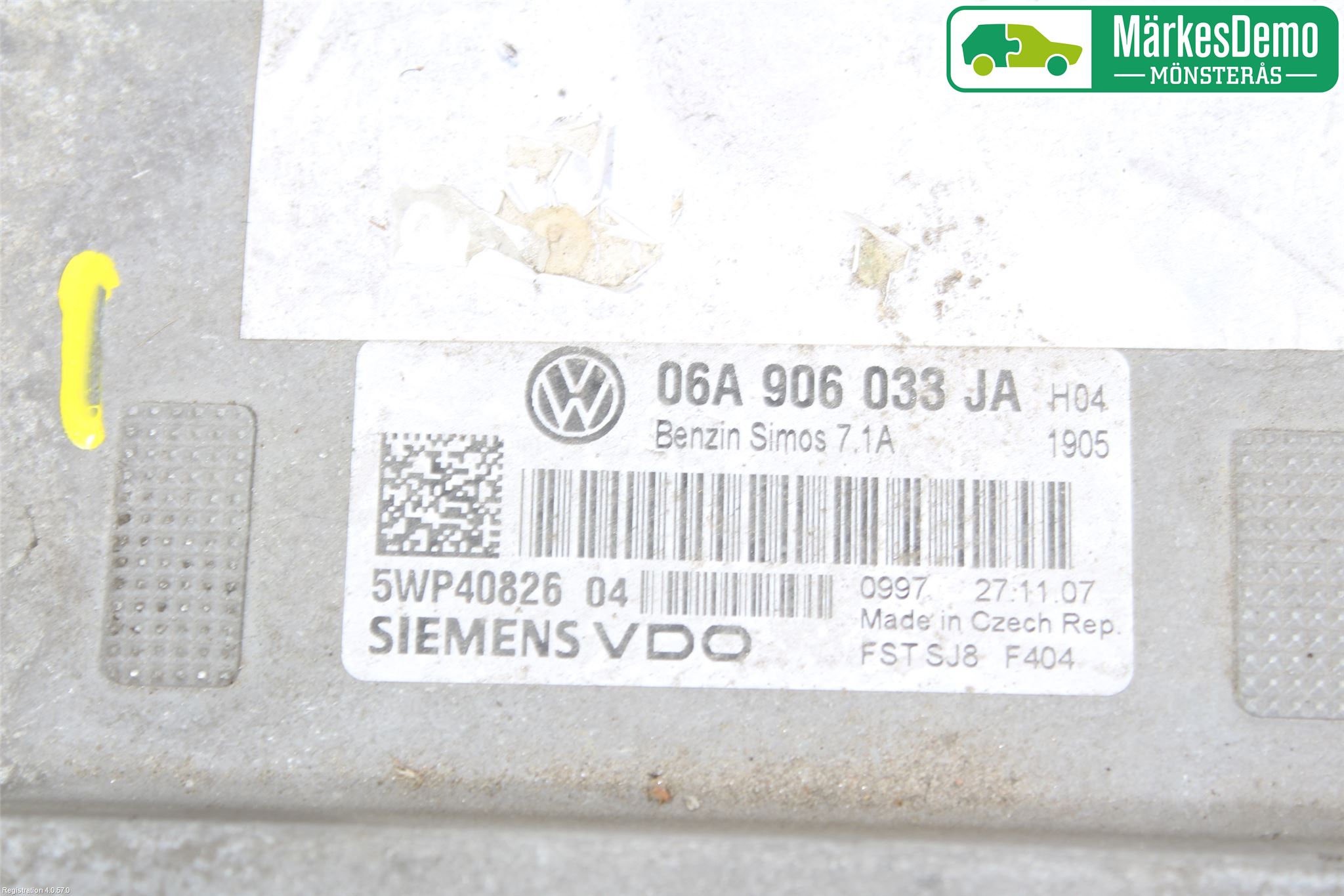 Volkswagen VW GOLF V 04-09 Styrenhet Insprut Bensin