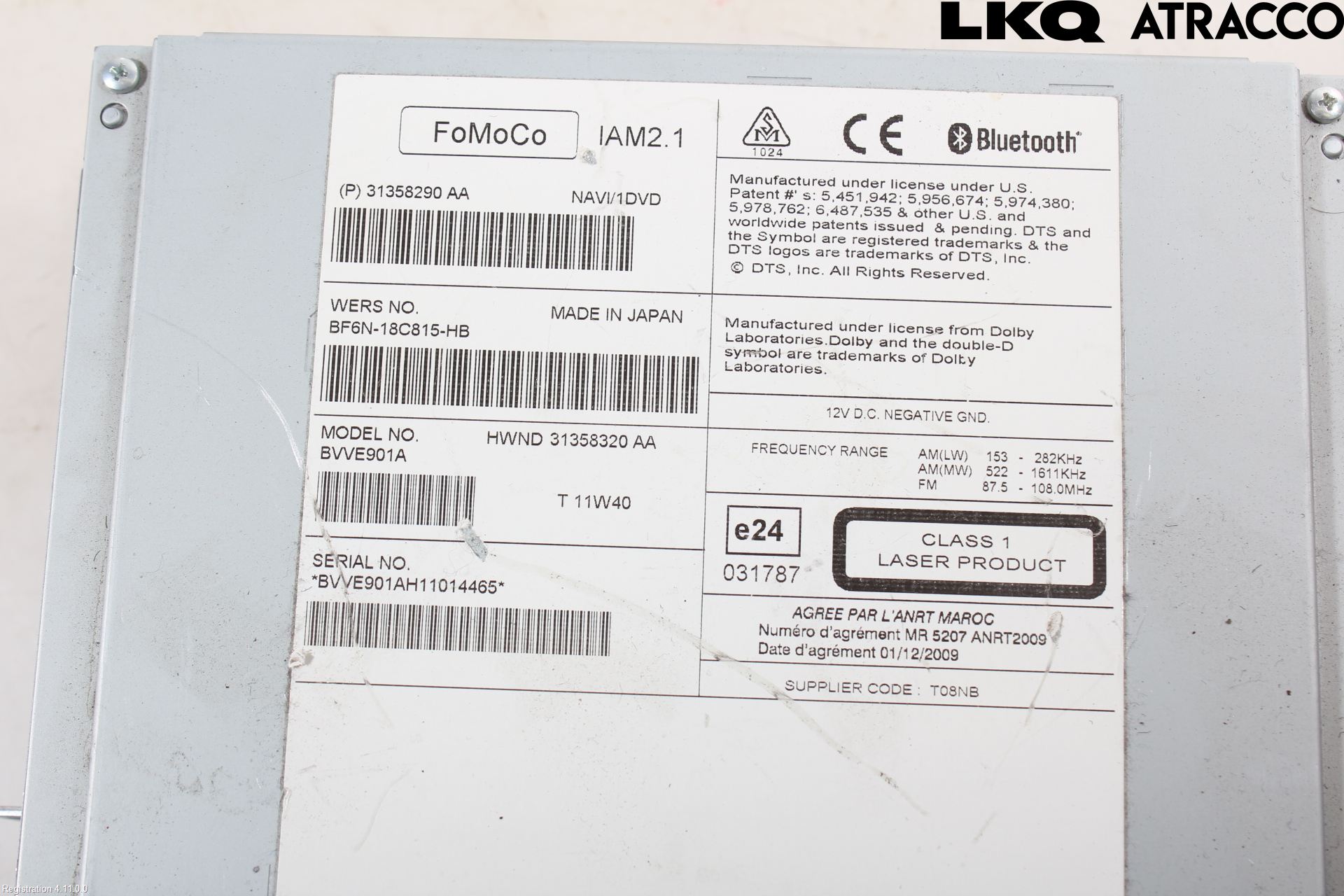 Volvo V70 08-13 Cd Radio - Multimediapanel