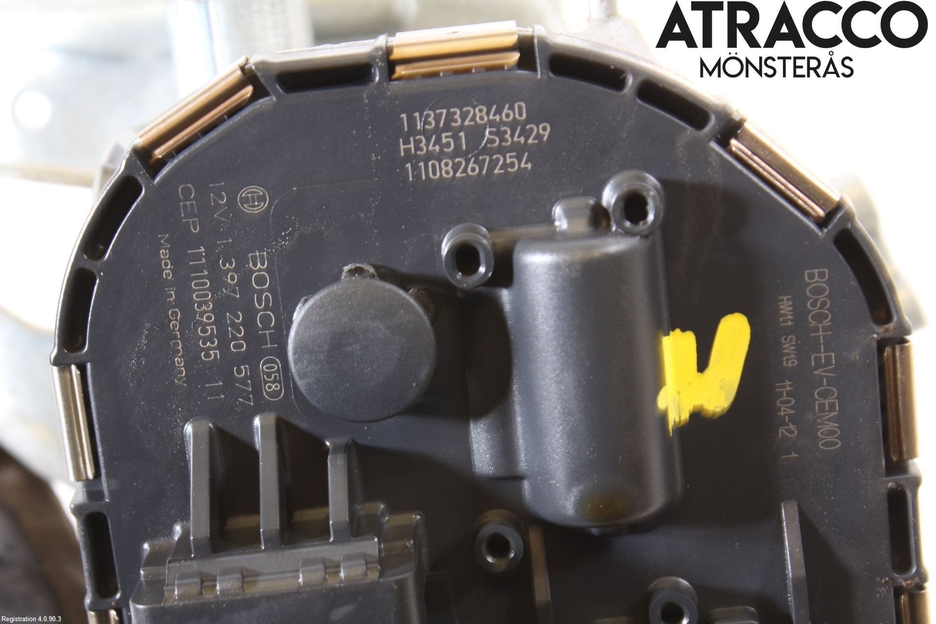 Peugeot 5008 10-16 Torkarmotor Vindruta