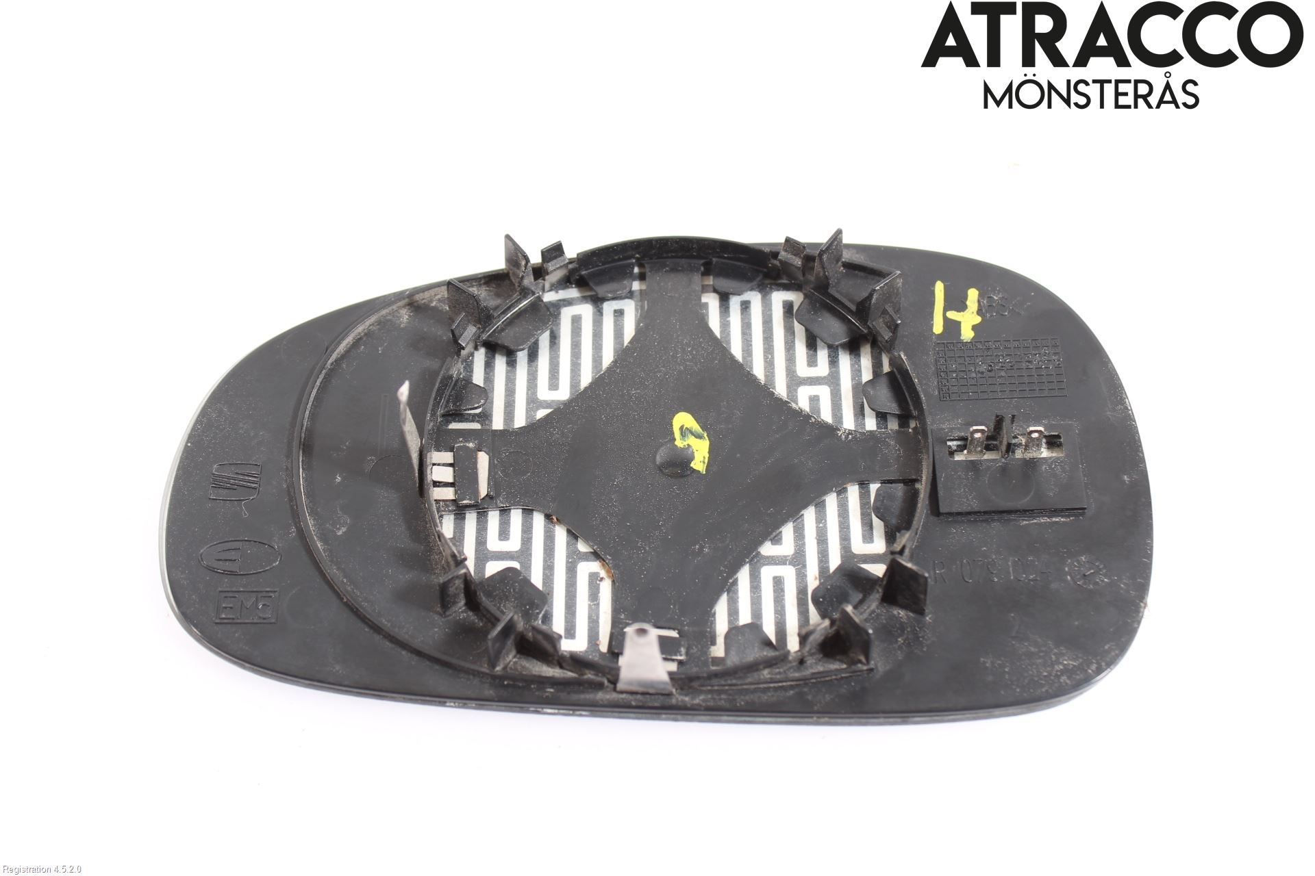 Seat LEON 06-12 Spegelglas Hö