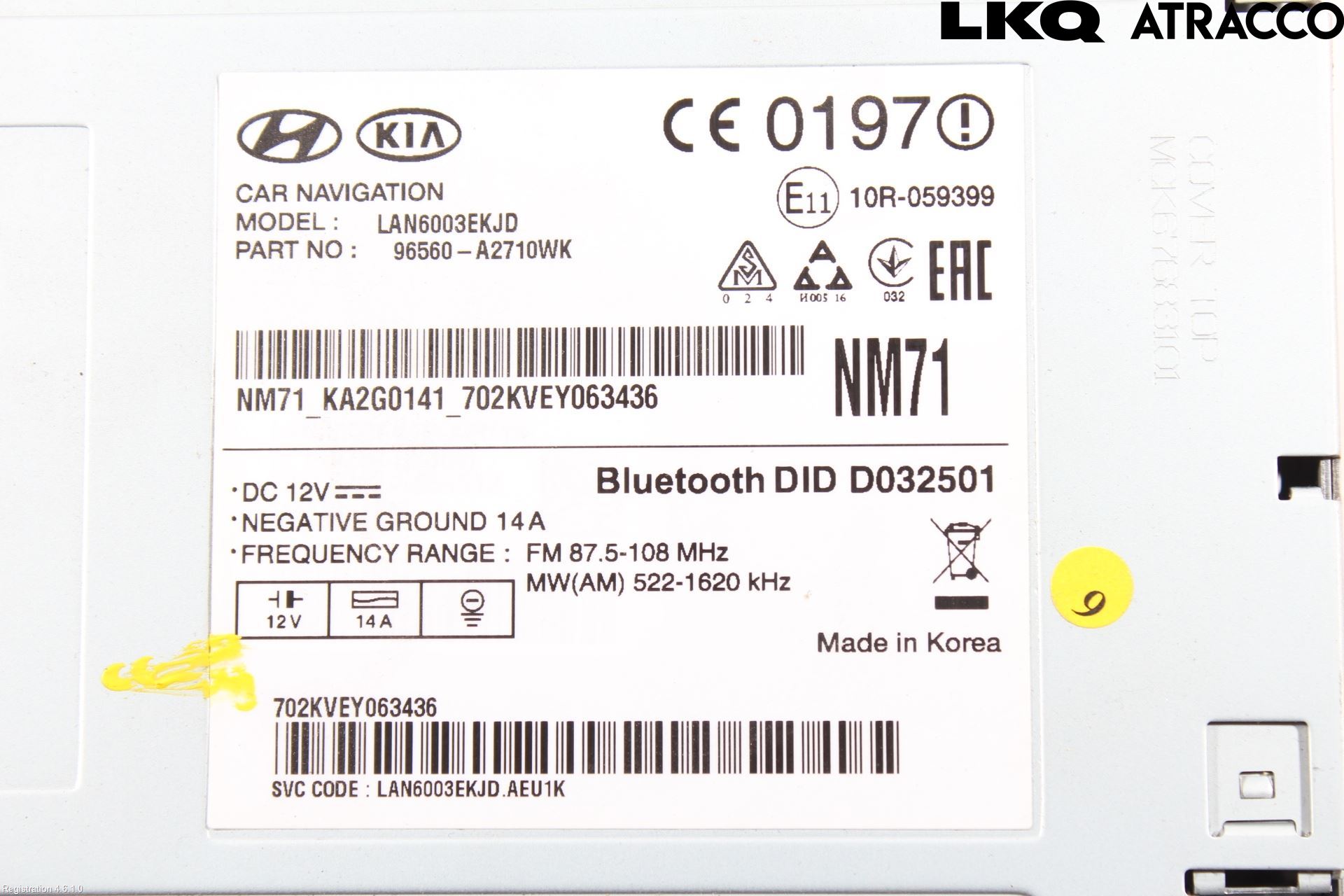 Kia CEED 12-18 Cd Radio - Multimediapanel