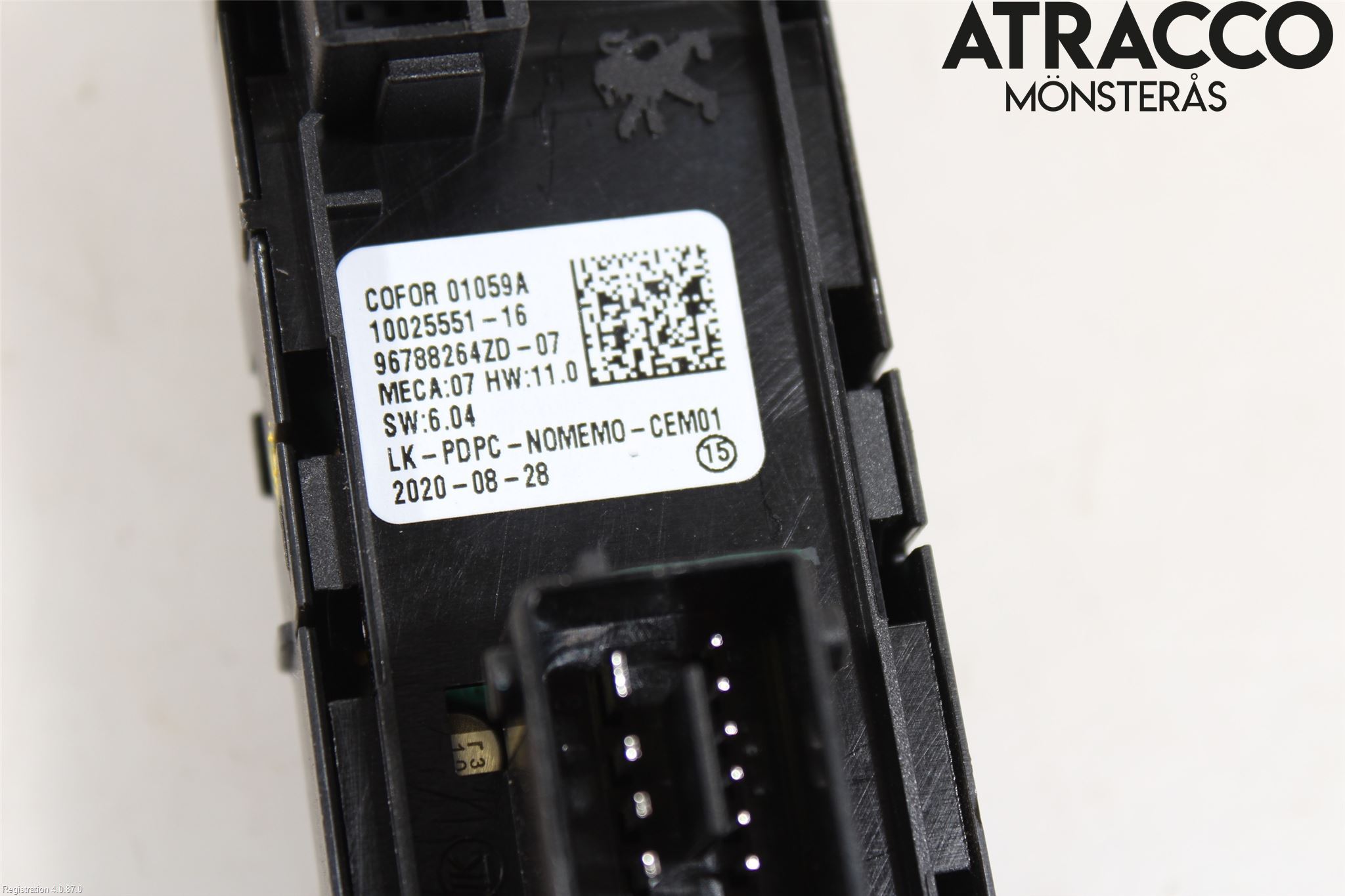 Peugeot 208/E-208 20- Strömställare Elhiss