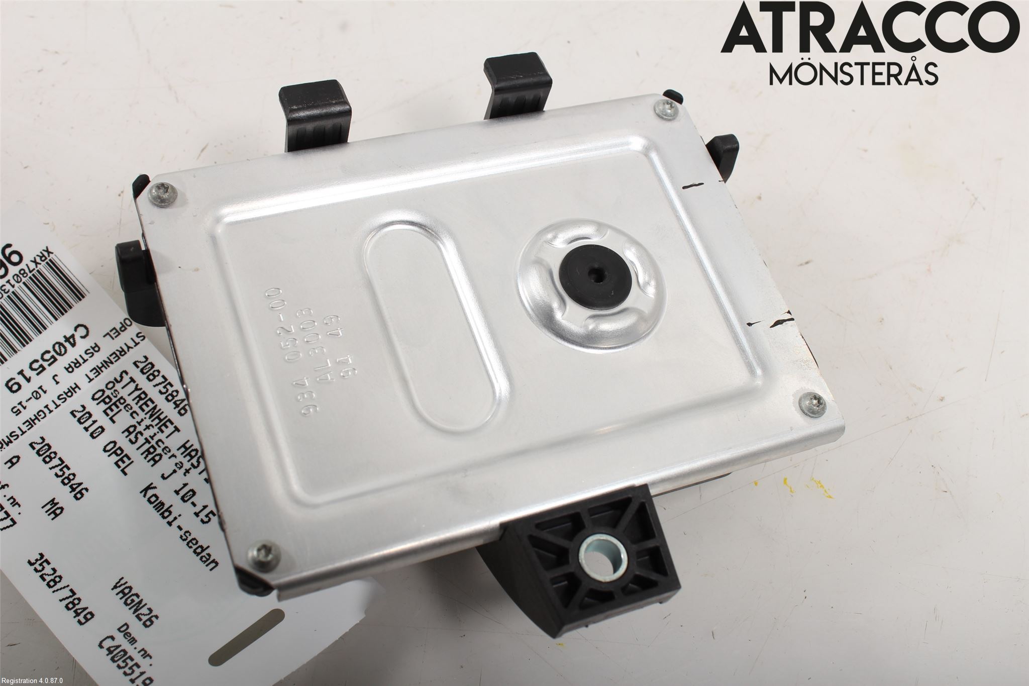 Opel ASTRA J 10-15 Styrenhet Hastighetsmätargivare