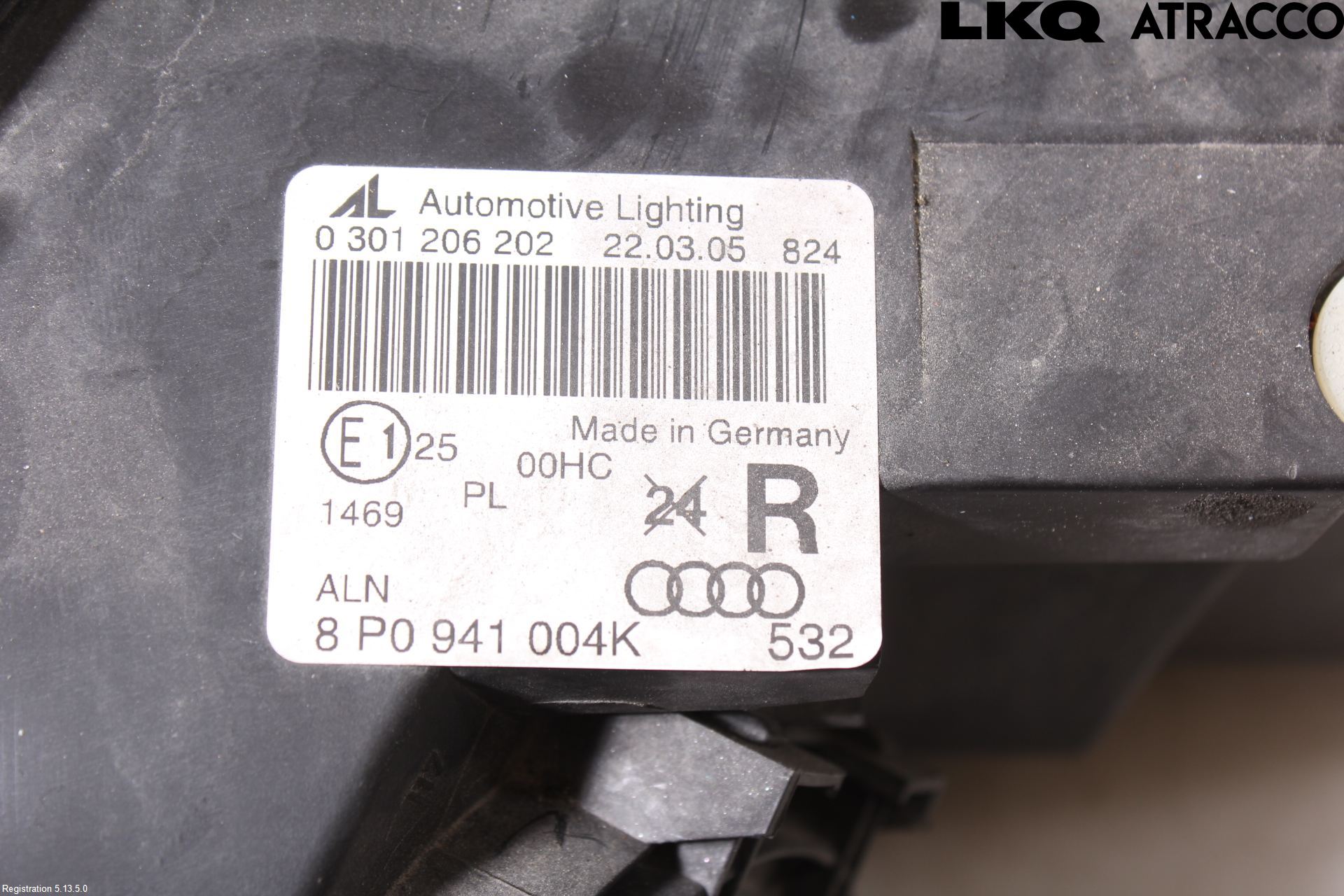 Audi A3/S3 05-13 Strålkastare Höger