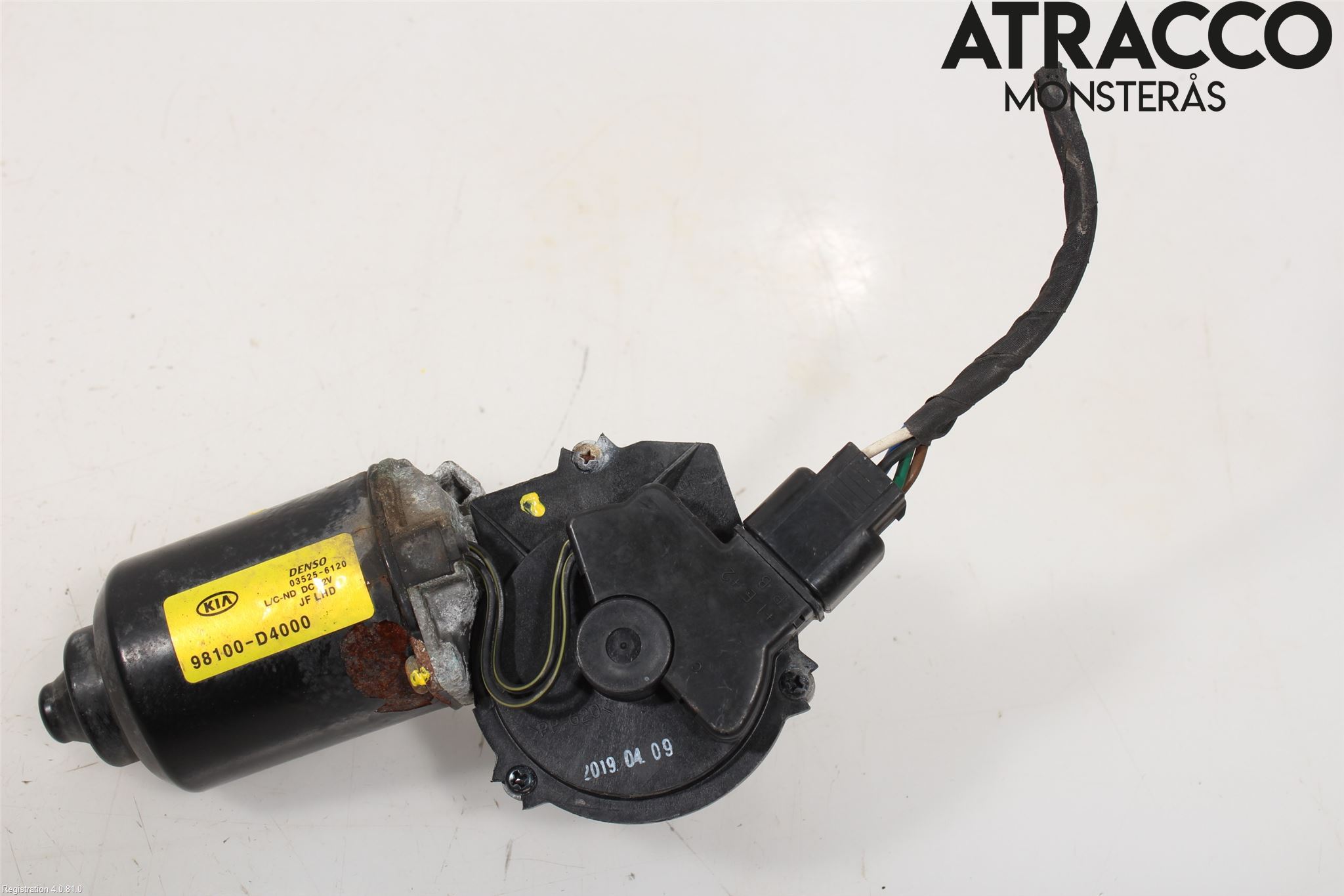 Kia OPTIMA 16-20 Torkarmotor Vindruta