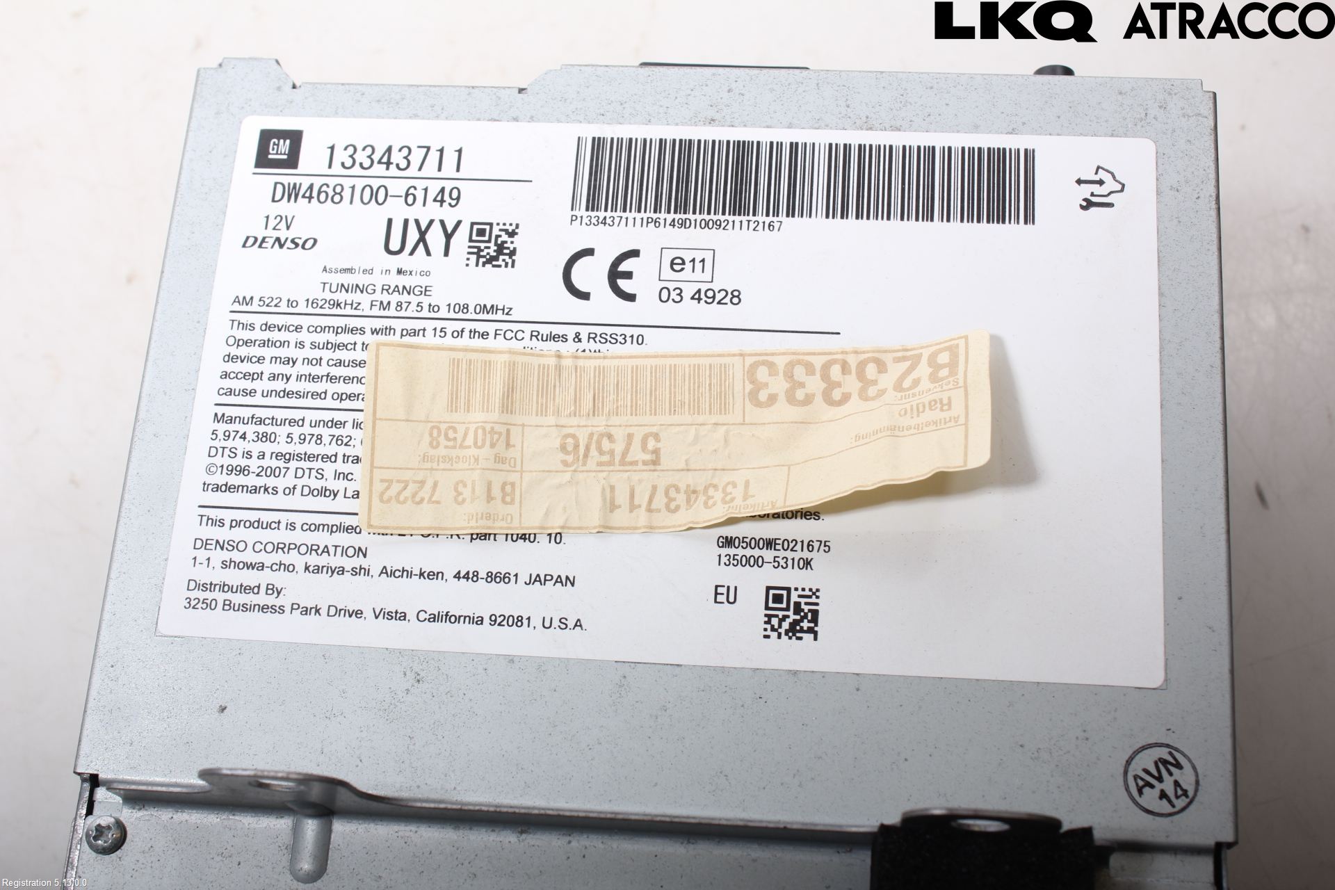 Saab 9-5 10-12 Cd Radio - Multimediapanel