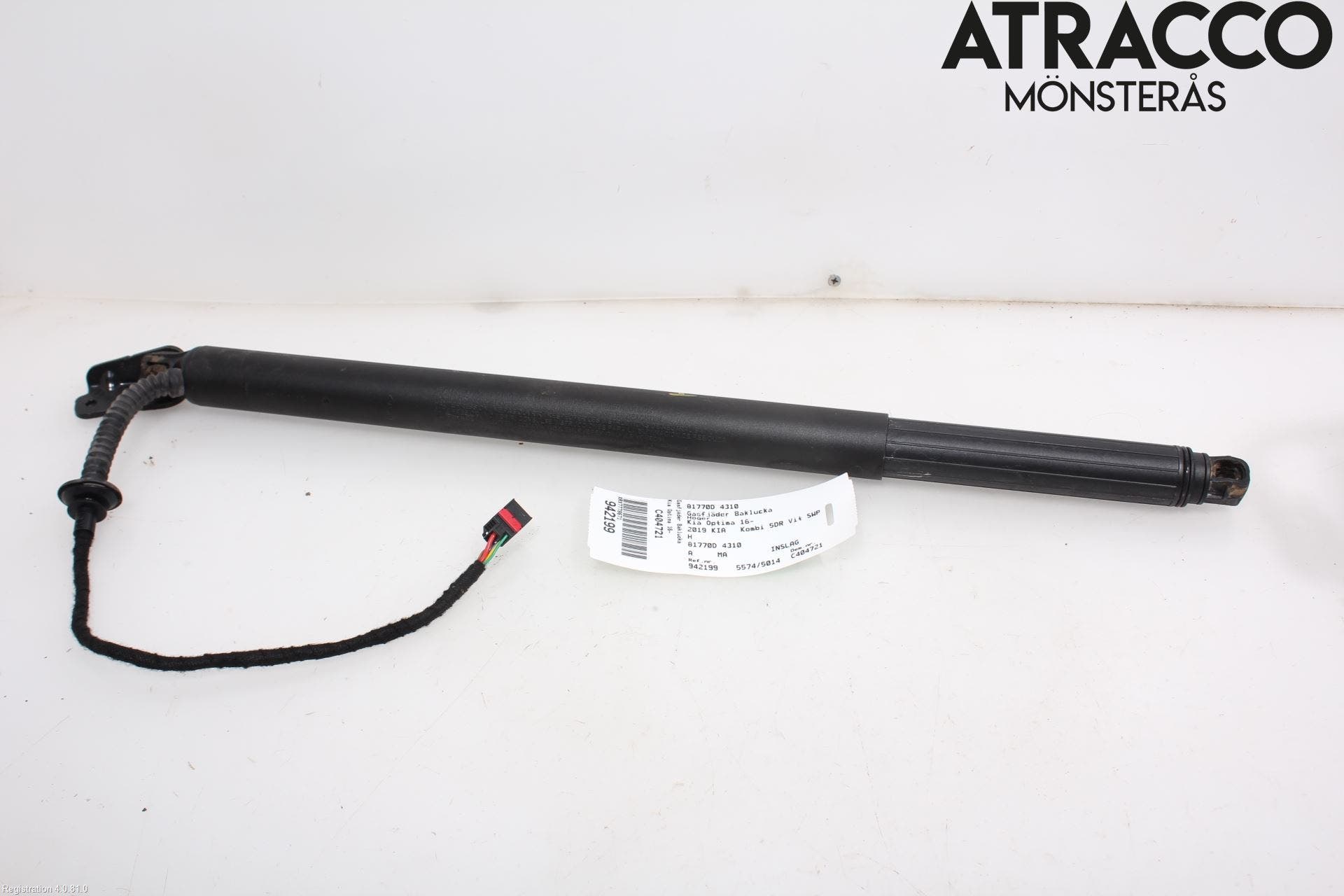 Kia OPTIMA 16-20 Gasfjäder Baklucka