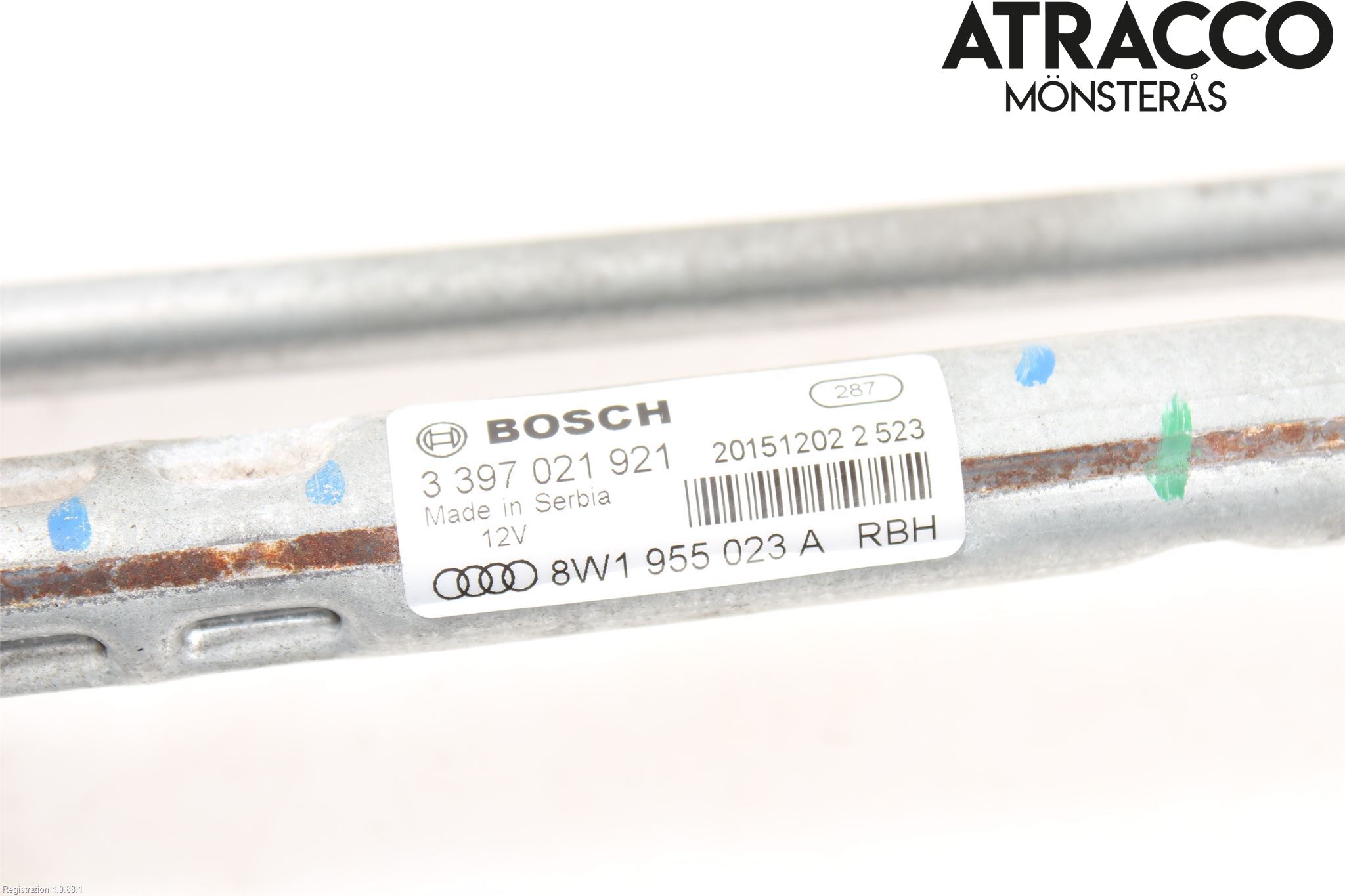 Audi A4/S4 B9 16-19 Torkarmekanism Vindruta
