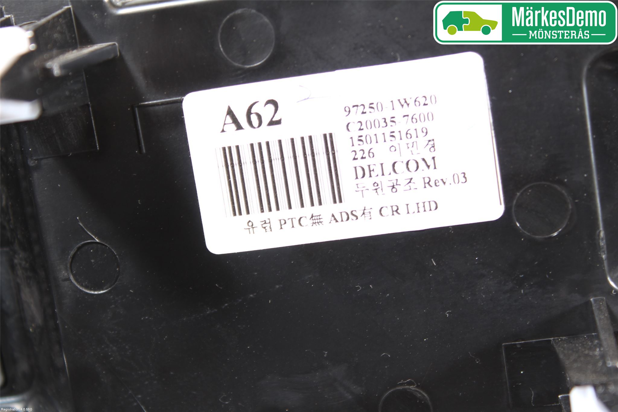 Kia RIO 12-16 Ac Styrenhet Ac Manöveren