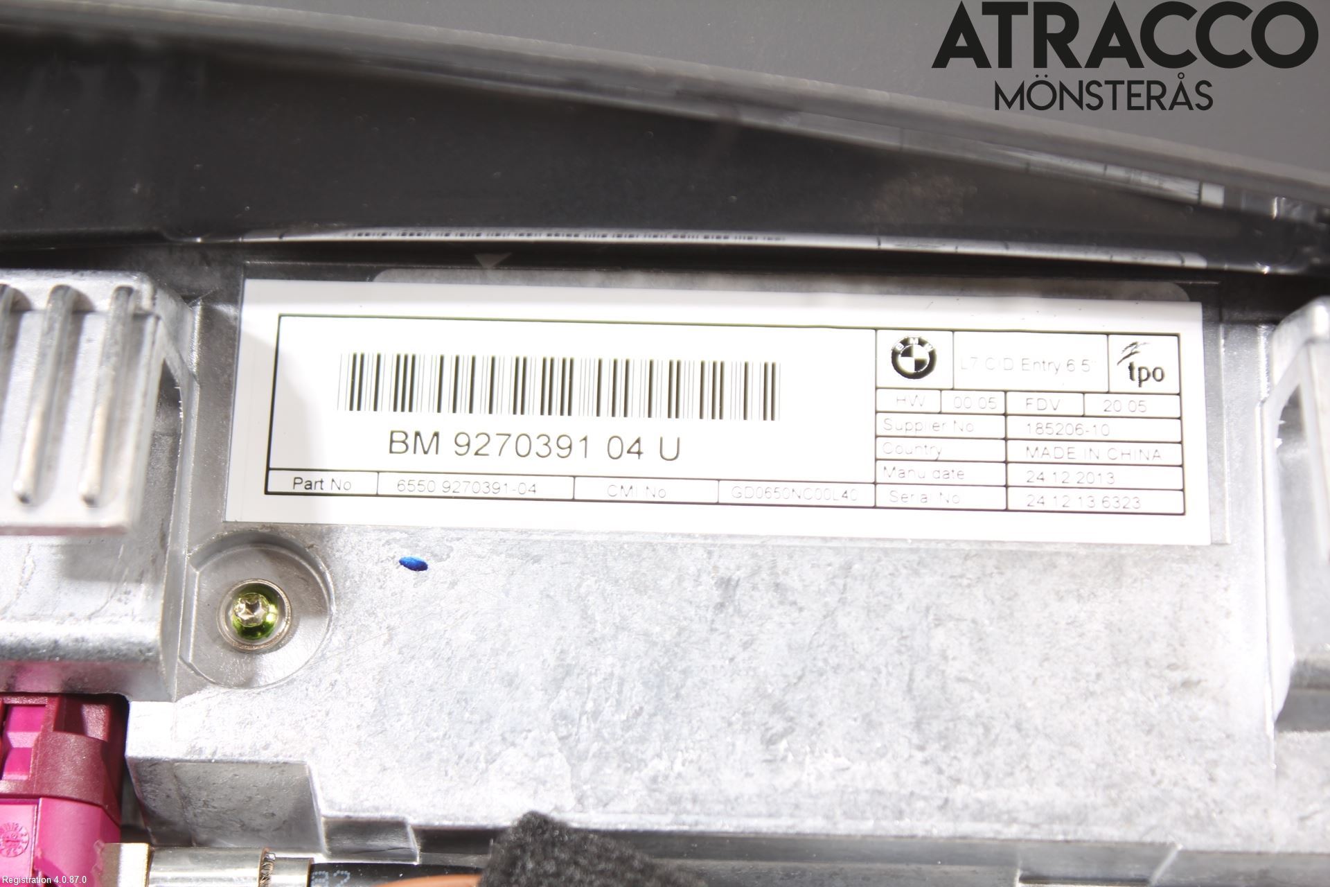 BMW 1 F20/F21 11-19 Multifunktionsdisplay