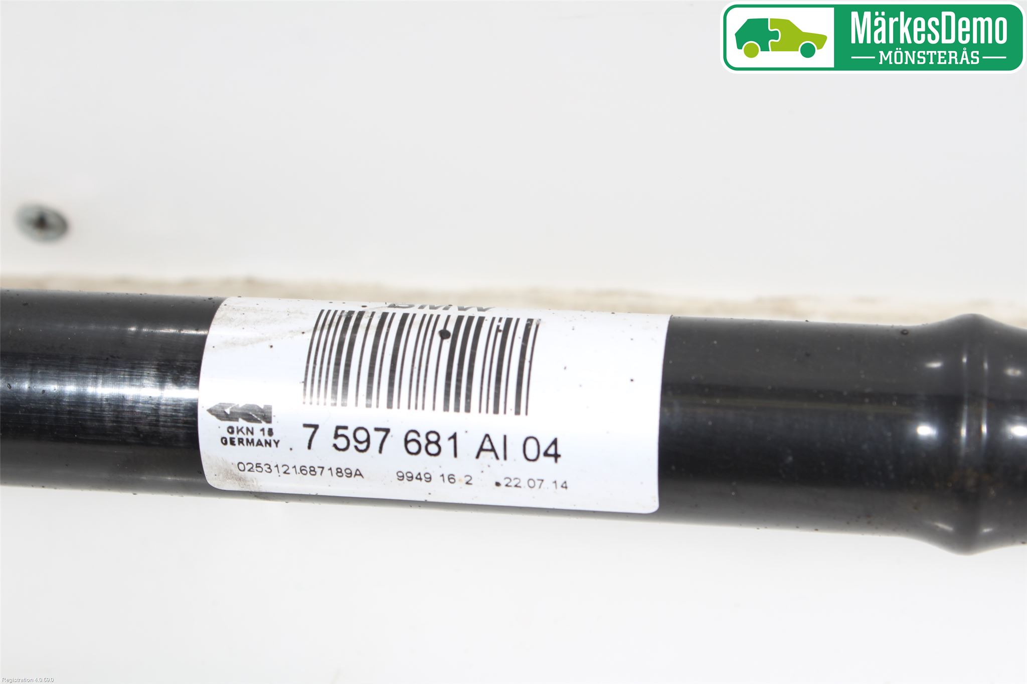 BMW 3 GT F34 13-19 Drivaxel Bak Vänster