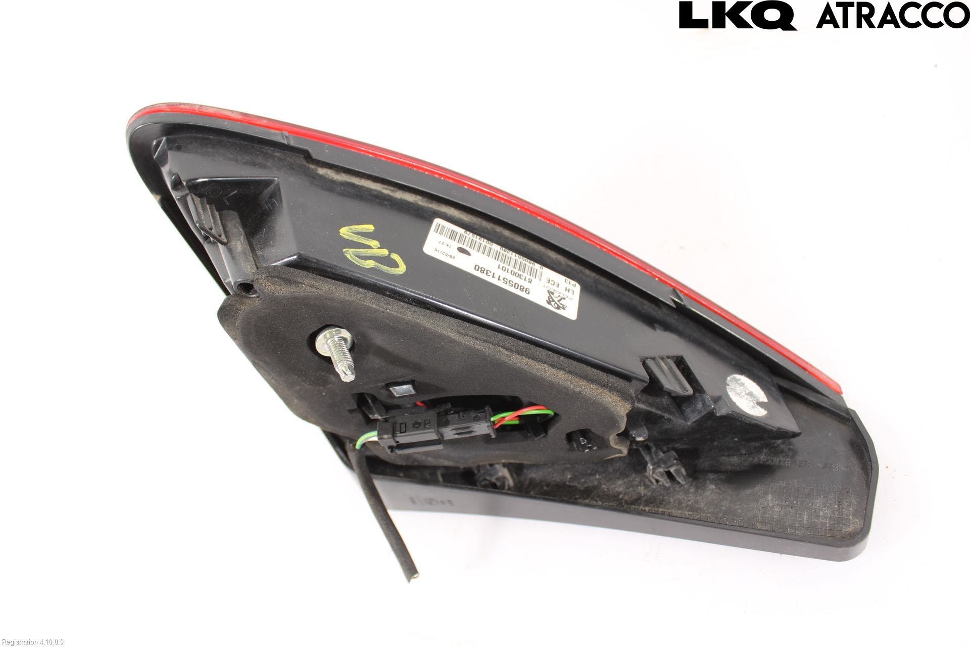 Peugeot 3008 09-16 Bakljus Lucka Vä