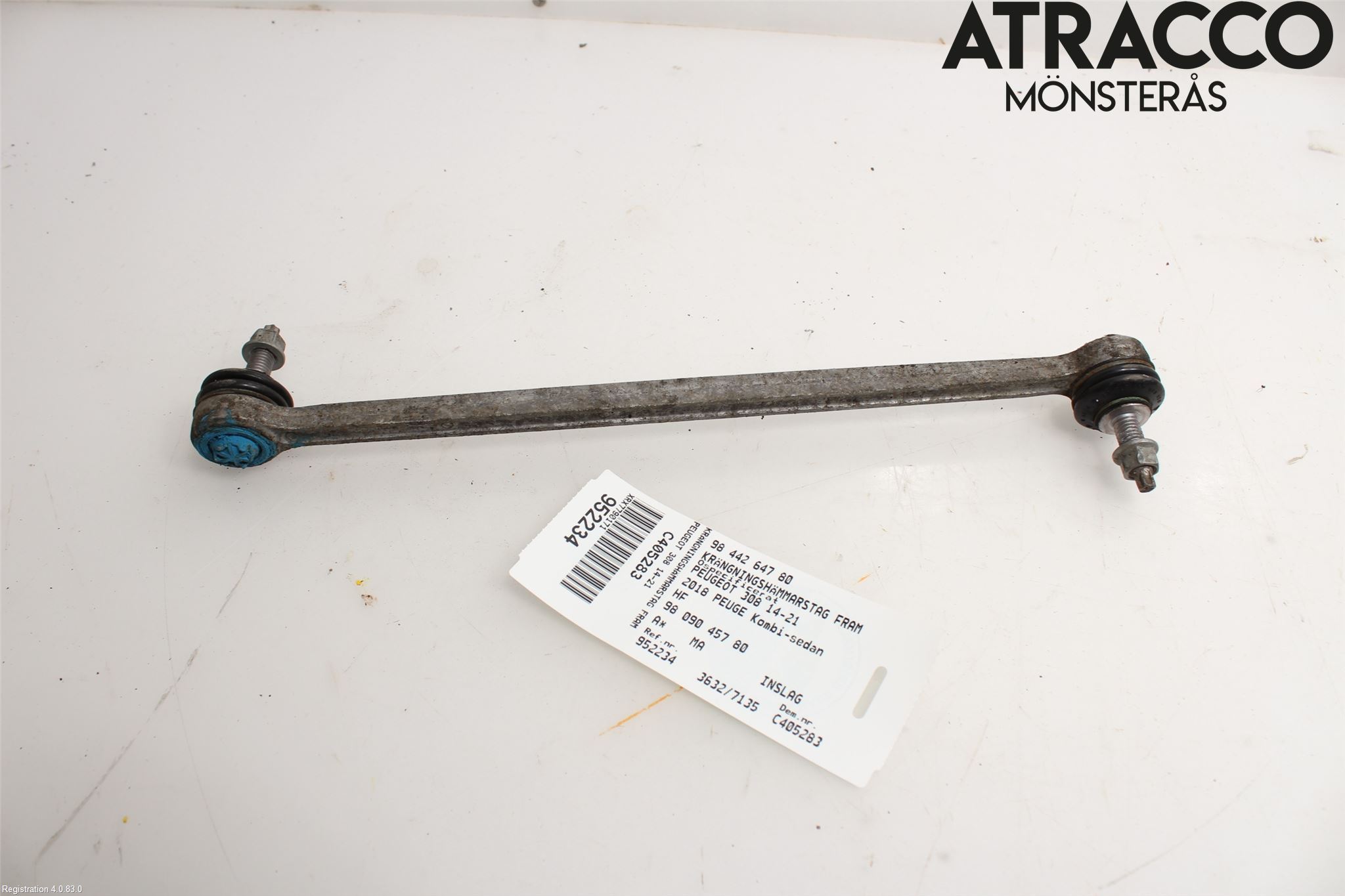 Peugeot 308 14-21 Krängningshämmarstag Fram