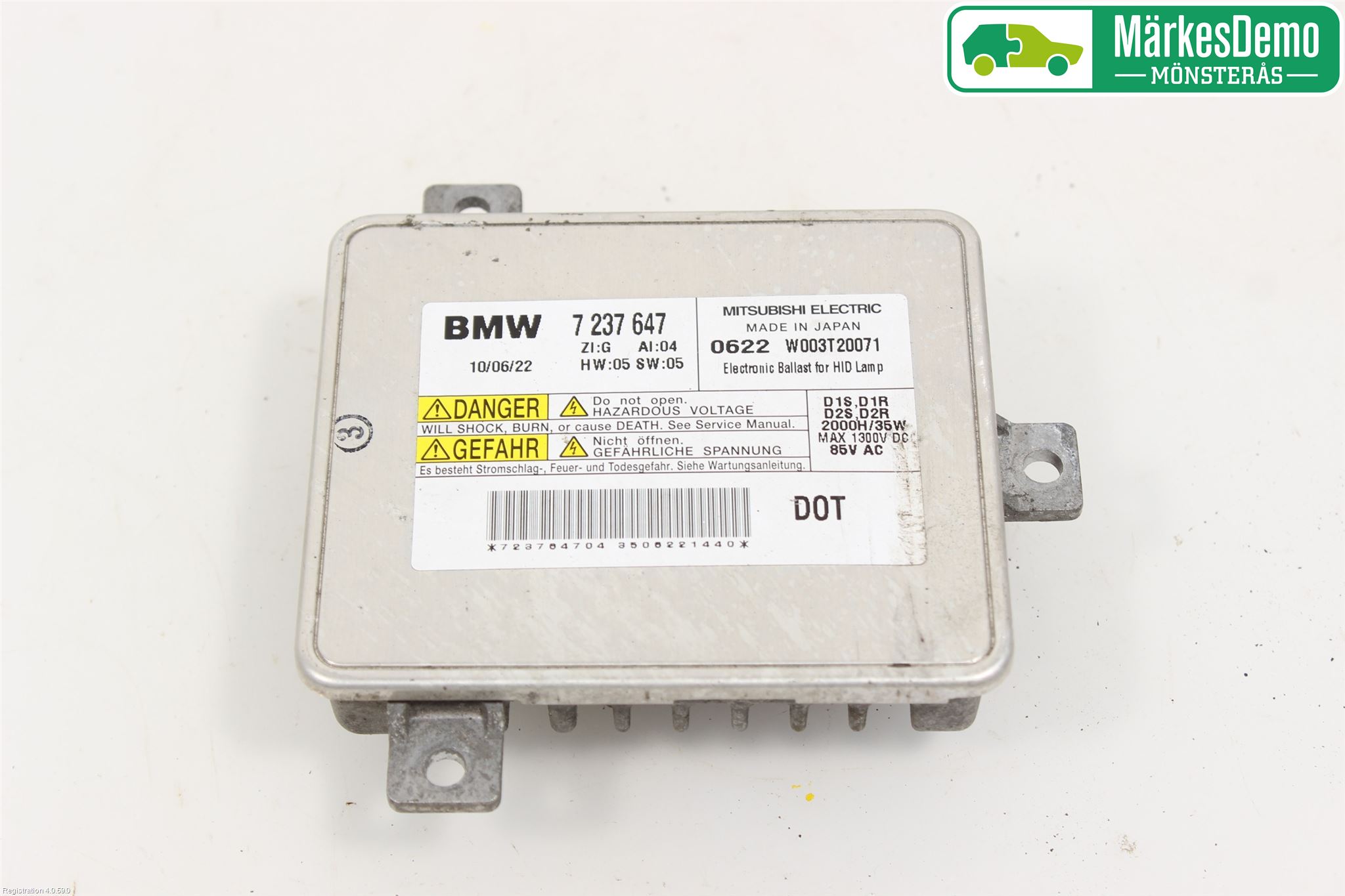 BMW 5 F10/F11/F18 09-17 Styrenhet Strålkastare