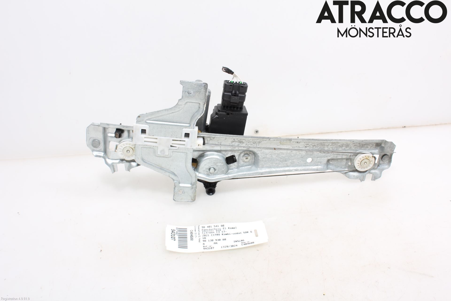 Citroen COTROEN C3 17-24 Fönsterhiss El Kompl