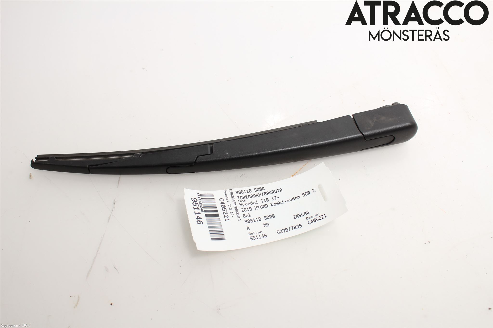 Hyundai i10 BA 17-20 Torkararm-Bakruta