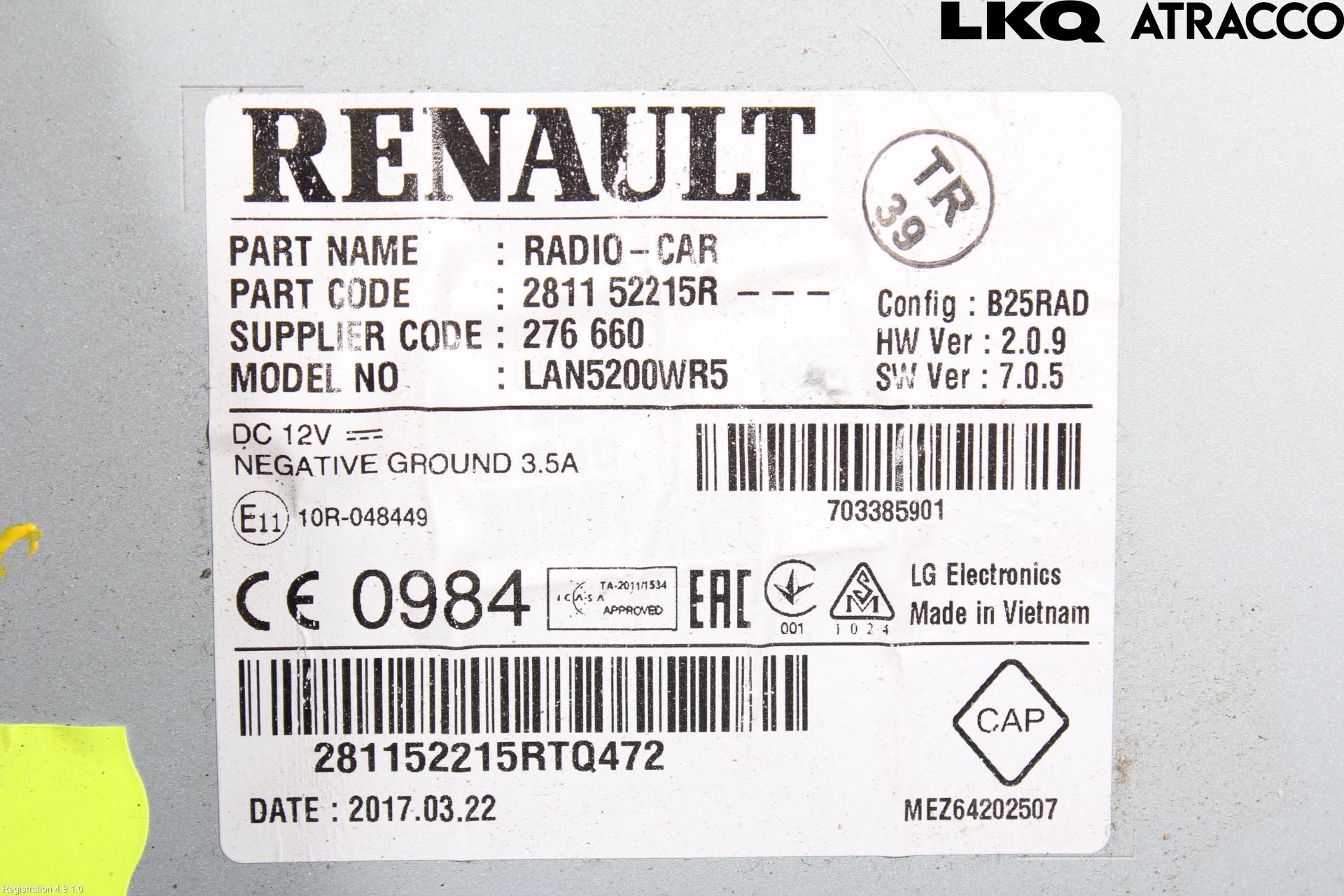 Dacia DUSTER 18-24 Cd Radio - Multimediapanel