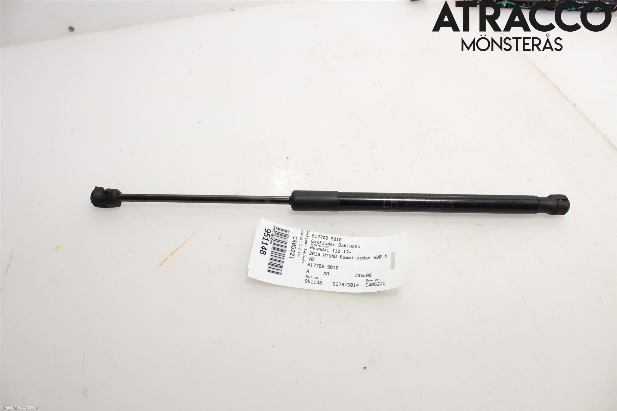 Hyundai i10 BA 17-20 Gasfjäder Baklucka