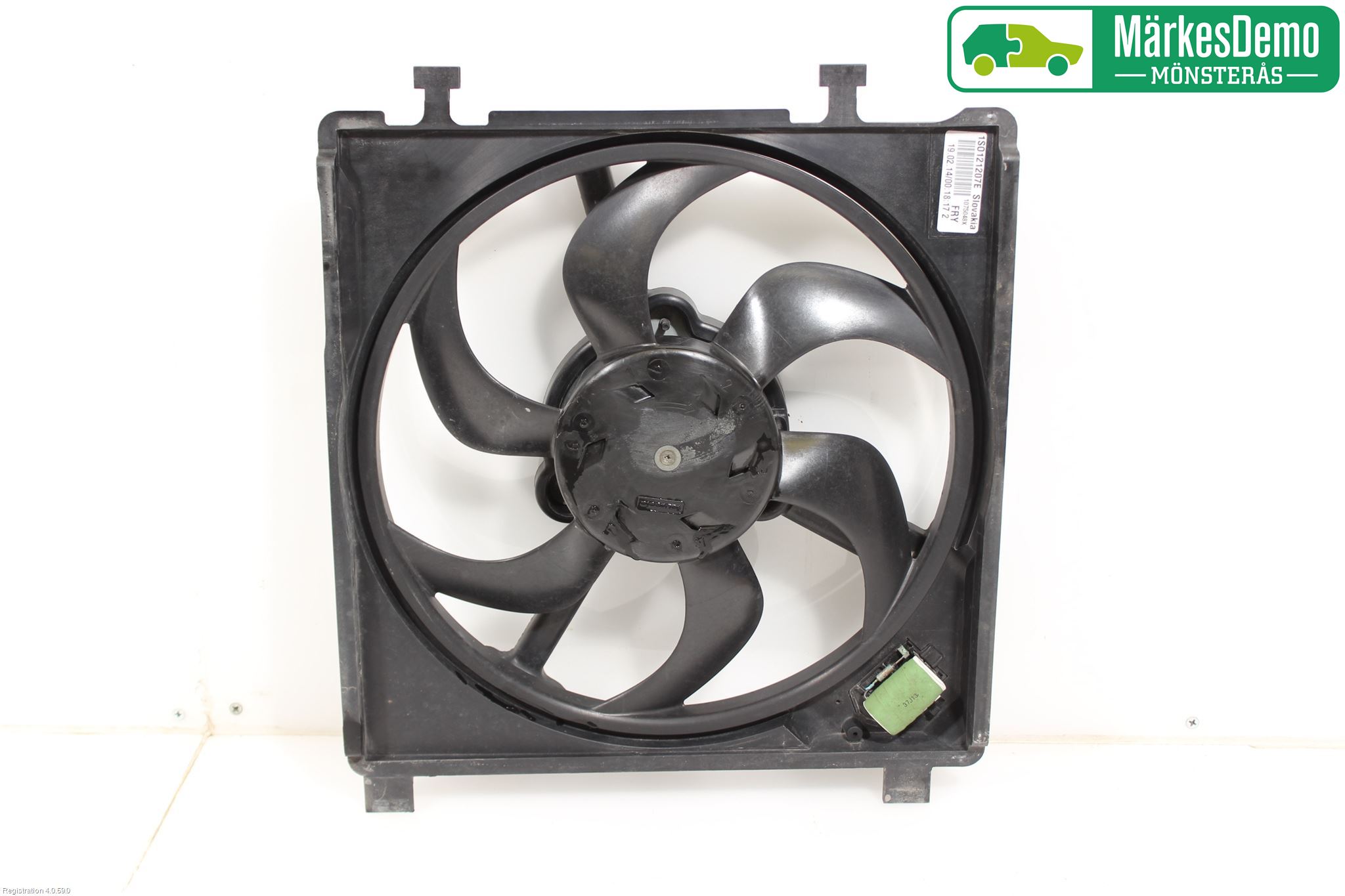 Volkswagen VW UP! / E-UP! Kylfläkt El