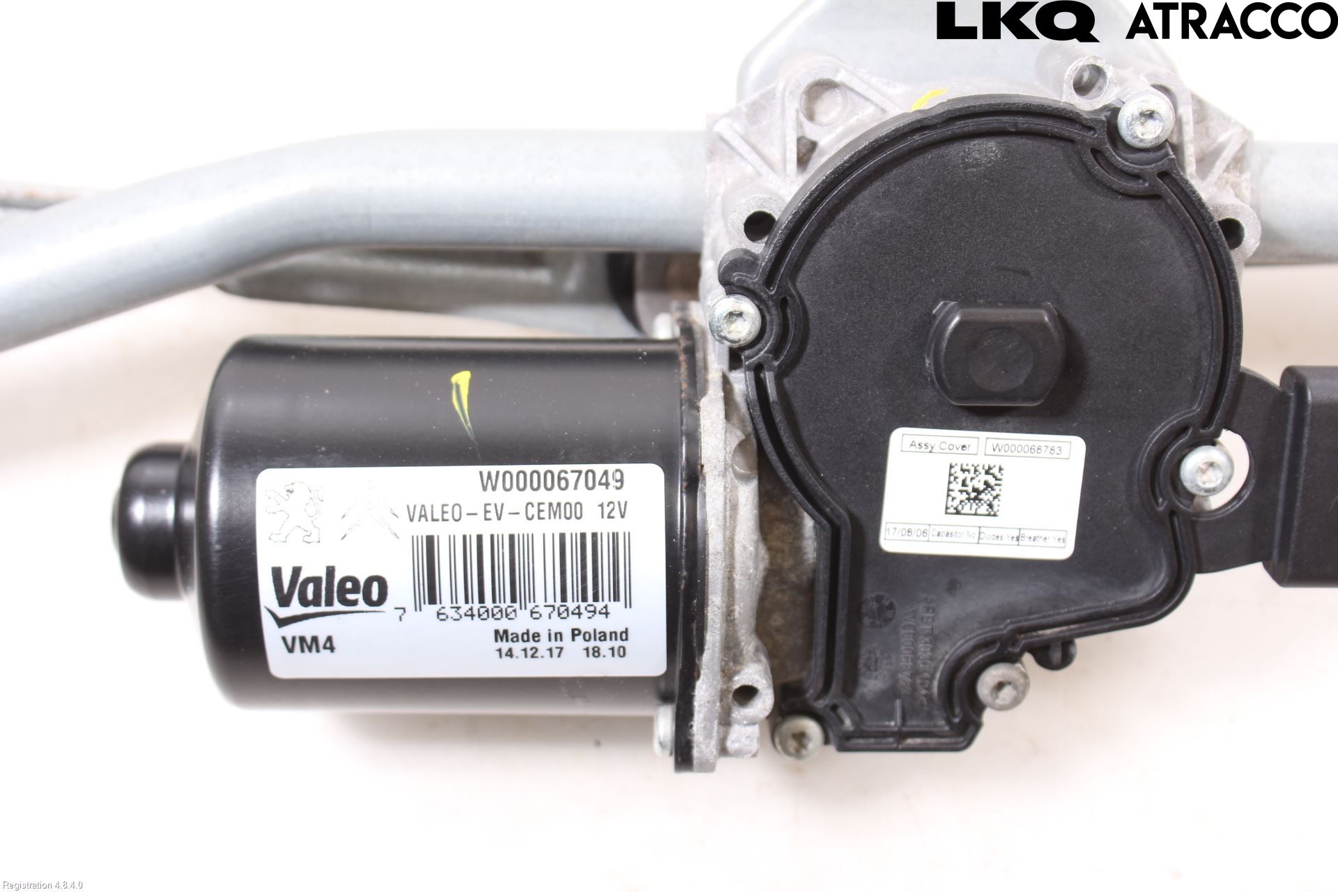 Peugeot EXPERT/E-EXPERT 17- Torkarmotor Vindruta