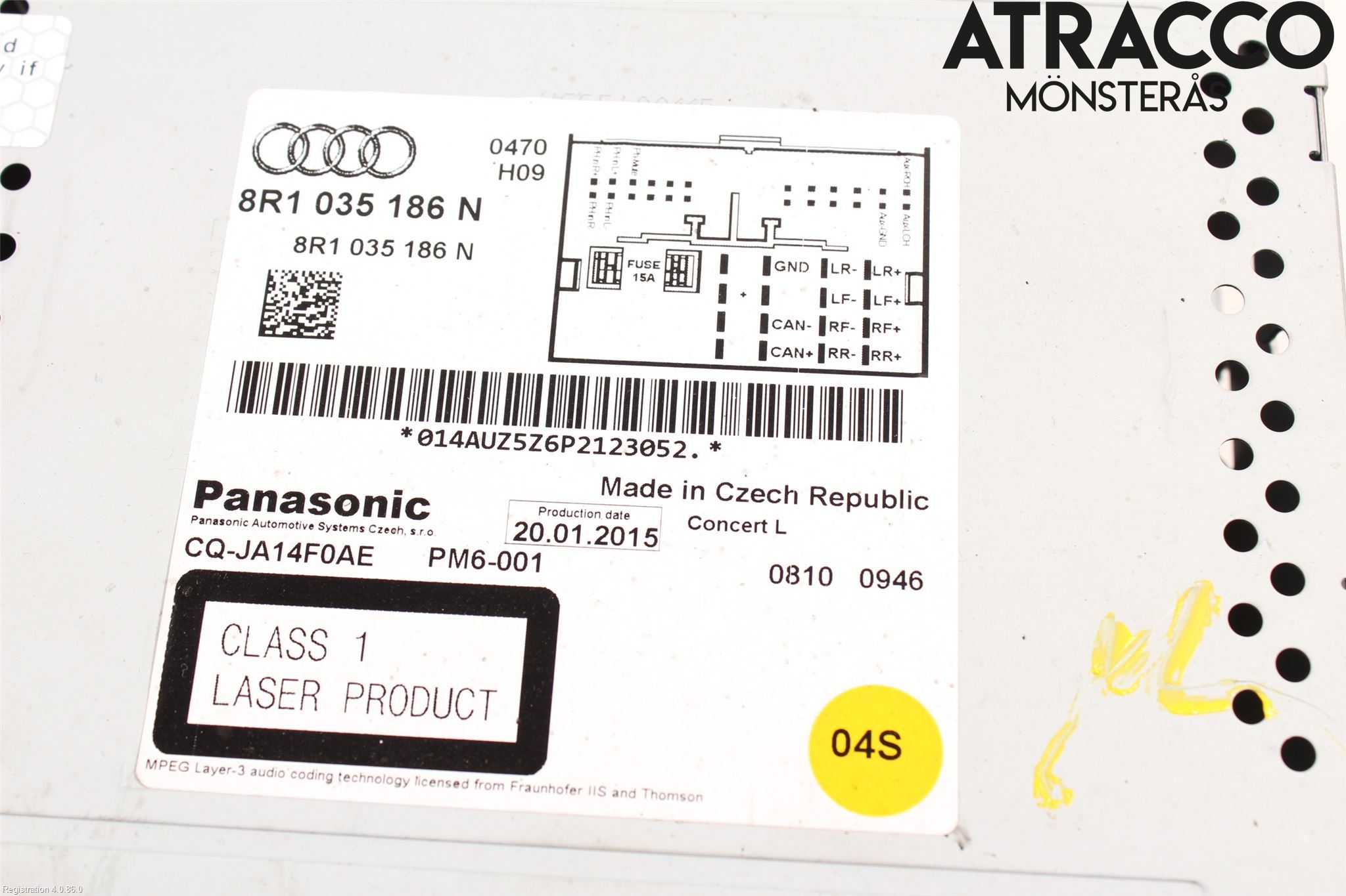 Audi A5 07-16 Cd Radio - Multimediapanel