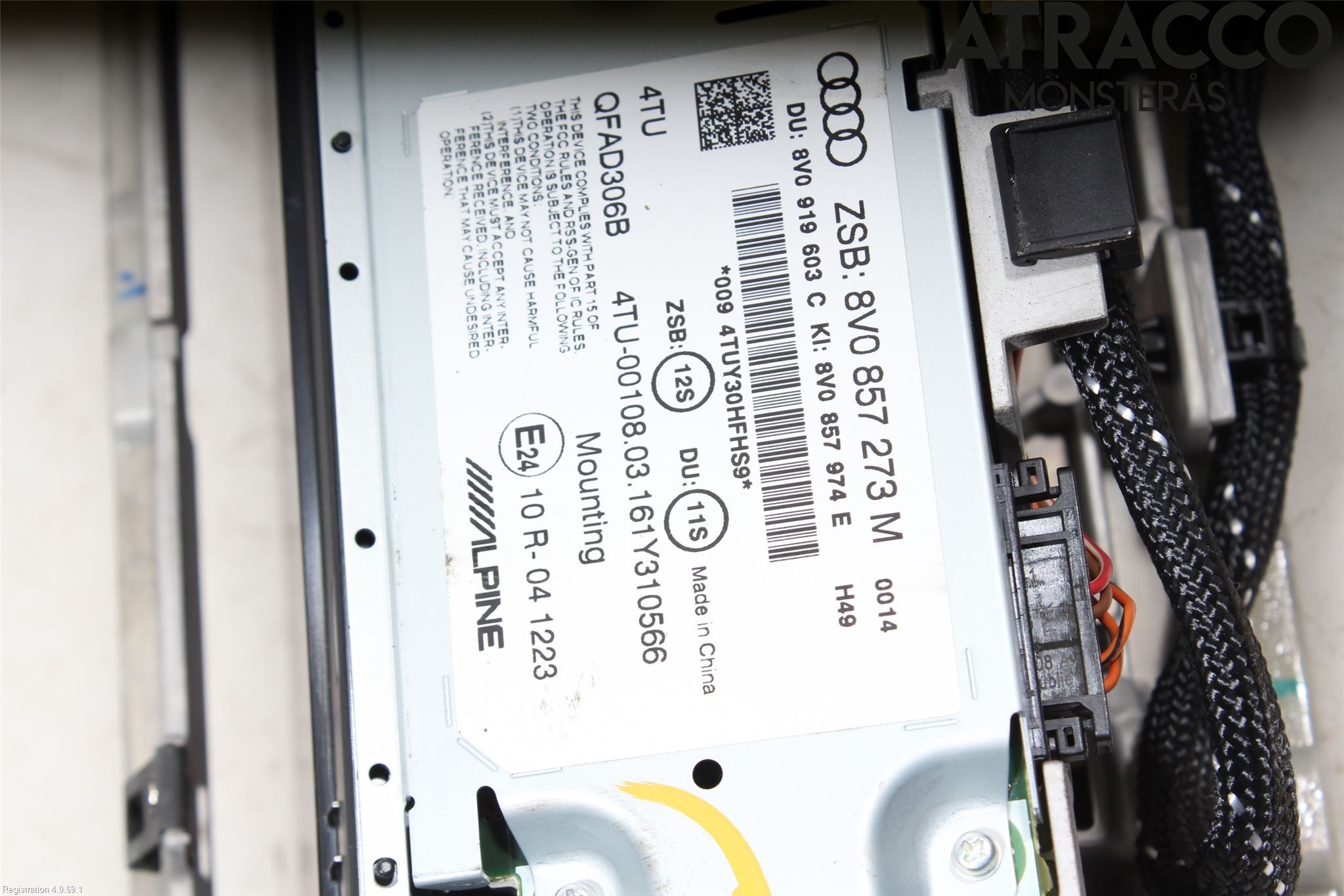 Audi A3/S3 8V 13-20 Multifunktionsdisplay