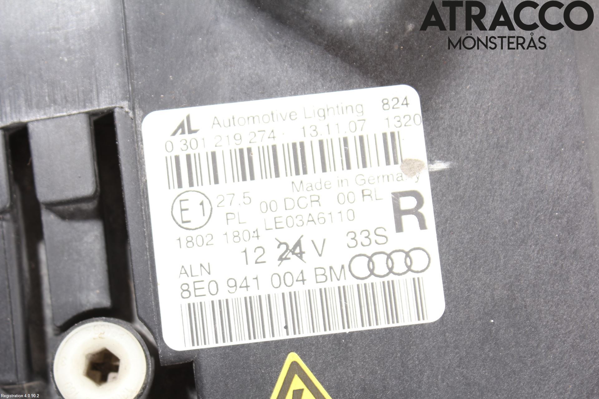 Audi A4/S4 05-07 Strålkastare Höger