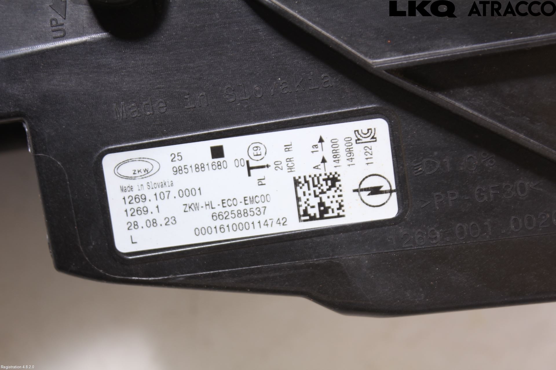 Opel ASTRA L 22- Strålkastare Vänster