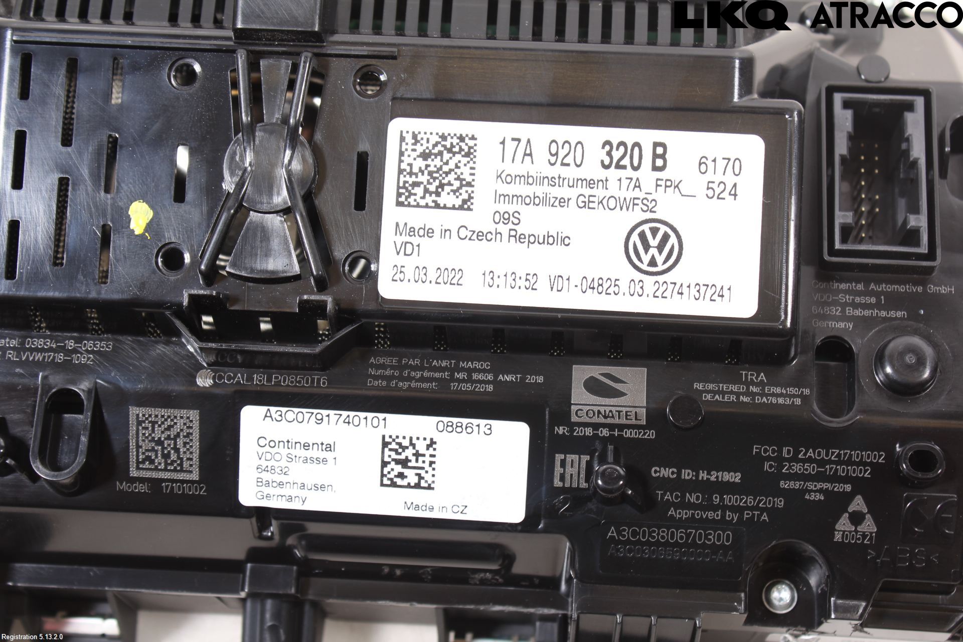 Volkswagen VW T-ROC 18- Instrument Komb