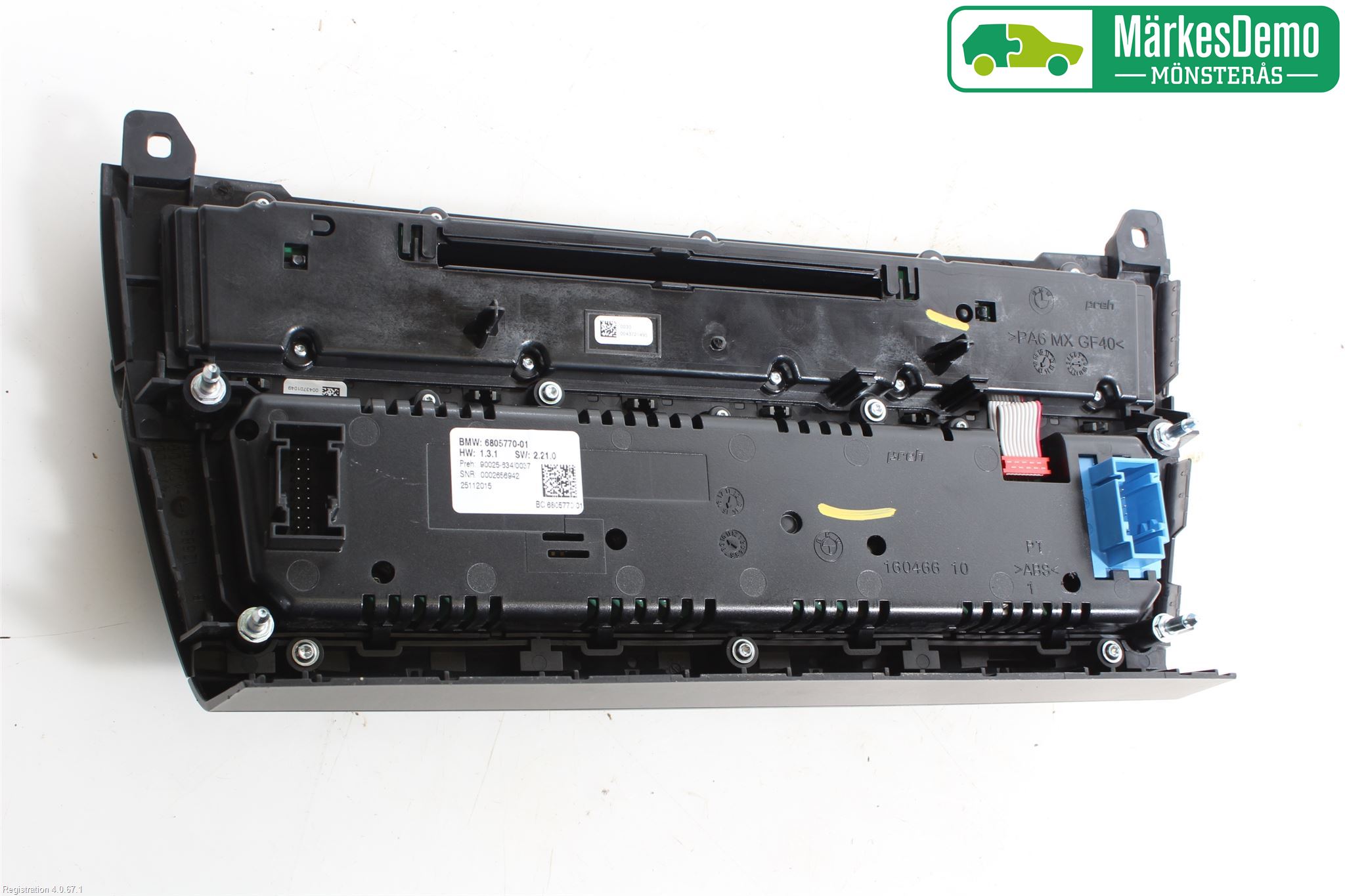 BMW 5 F10/F11/F18 09-17 Ac Styrenhet Ac Manöveren