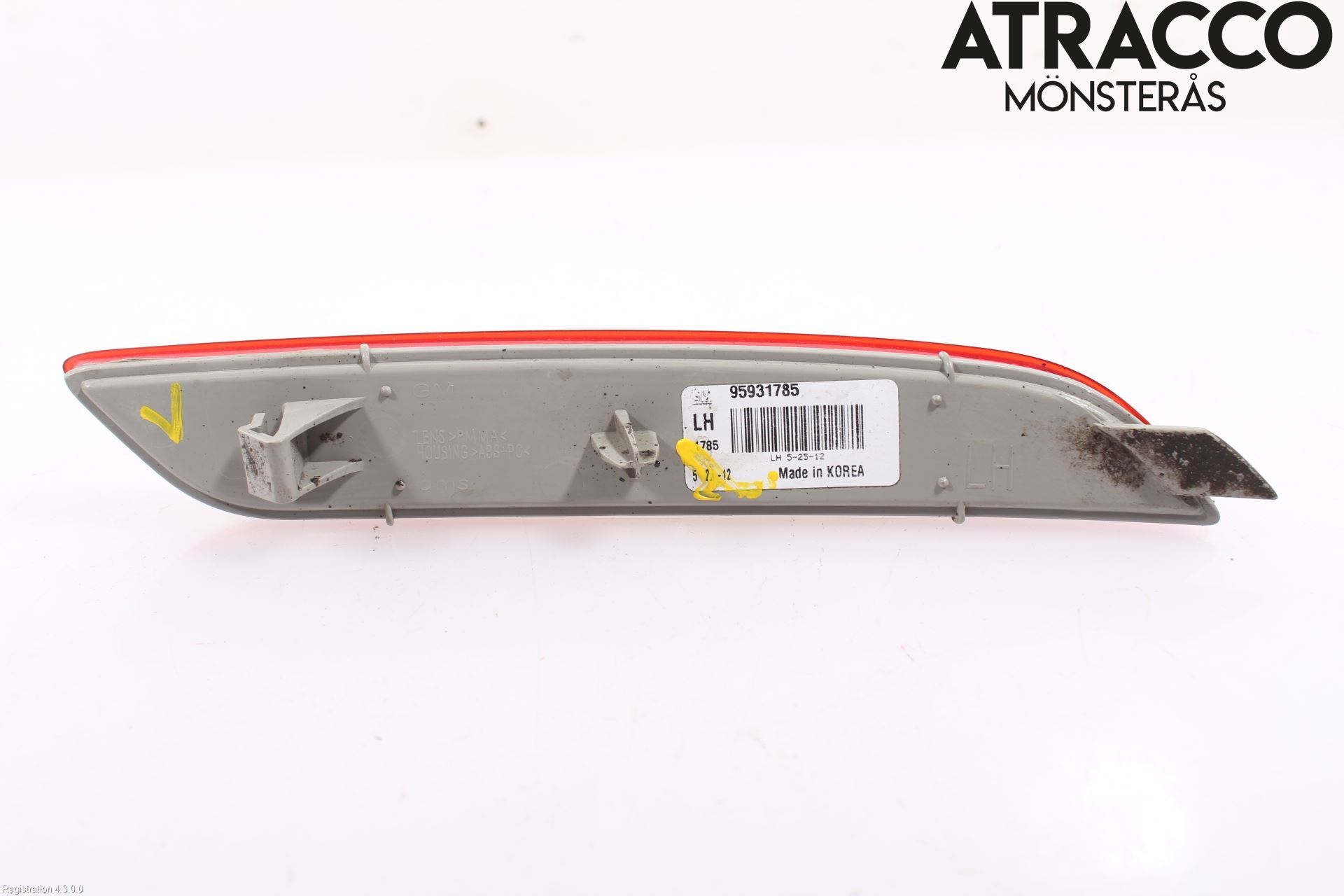 GM CHEVROLET CRUZE Dimljus/Reflex Bak