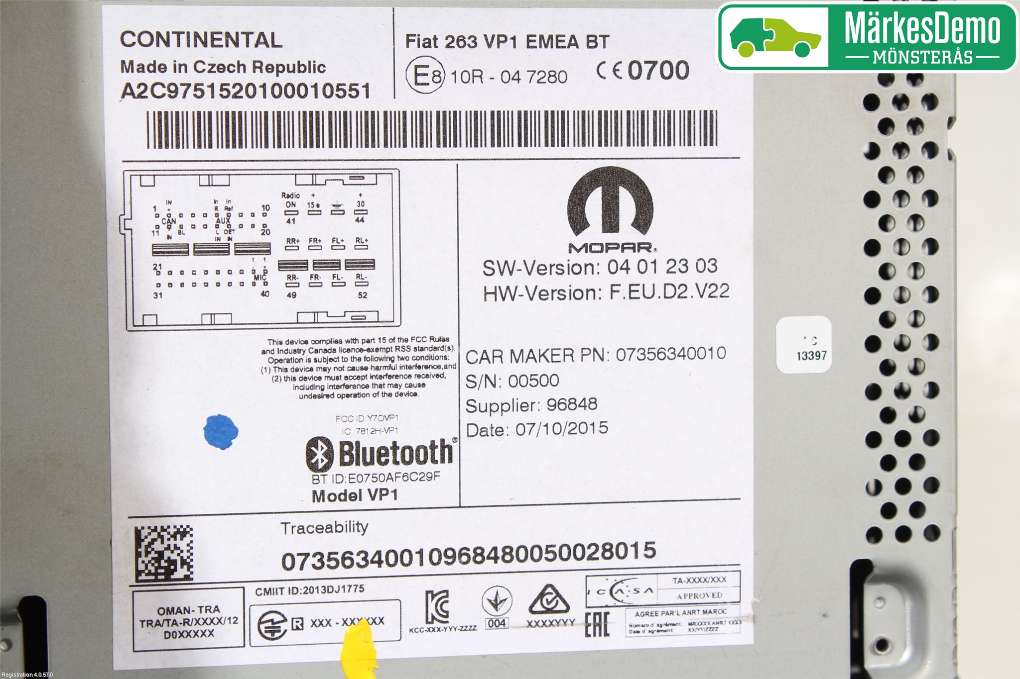 Fiat DOBLO CARGO Radio