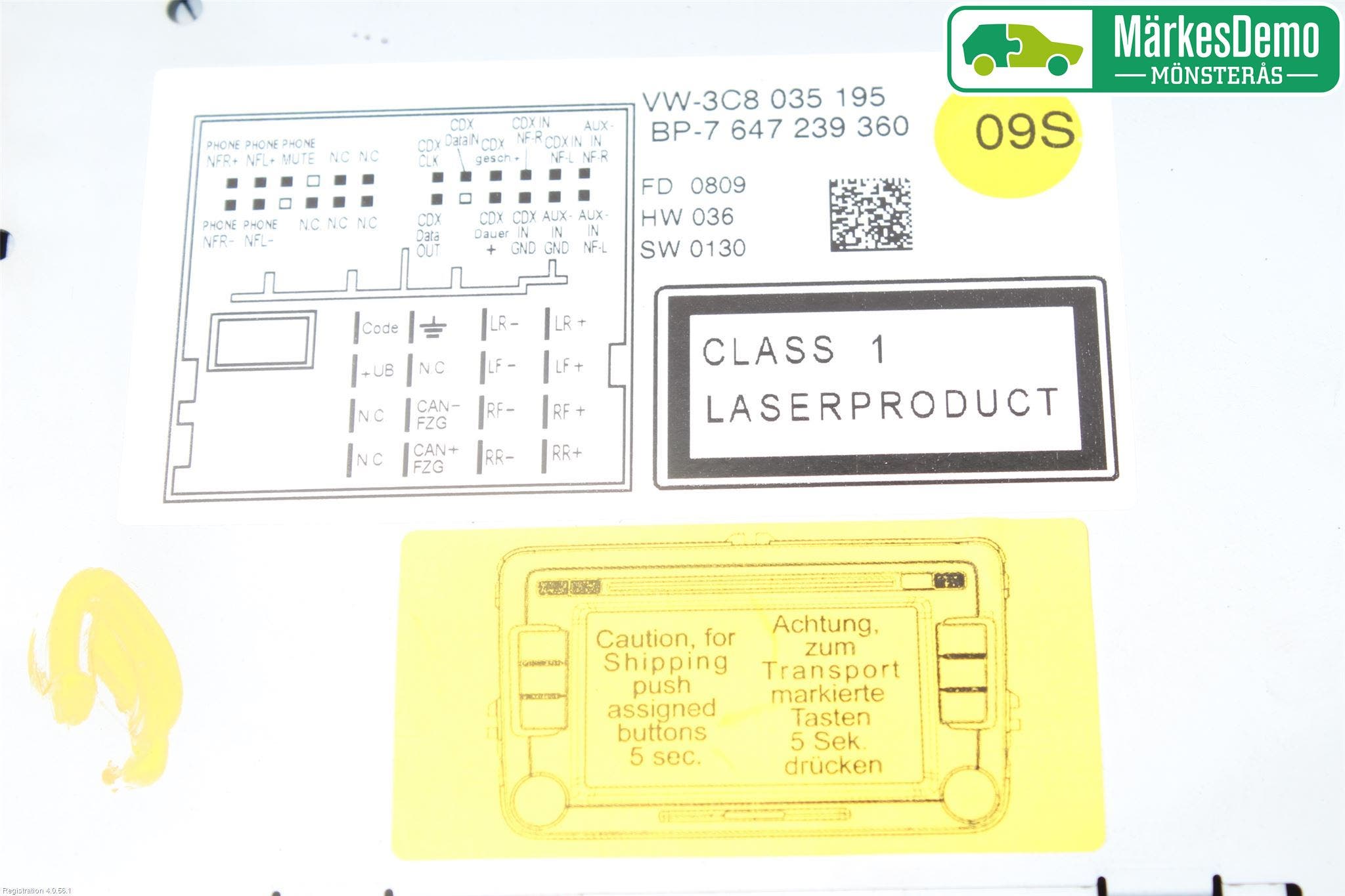 Volkswagen VW PASSAT 05-11 Radio