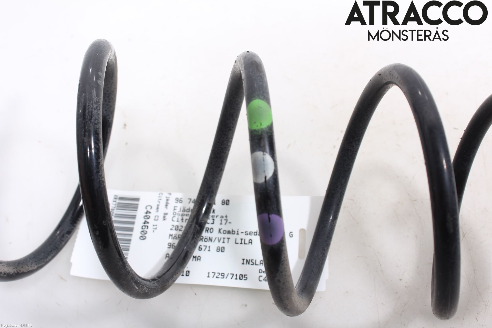 Citroen COTROEN C3 17-24 Fjäder Bak