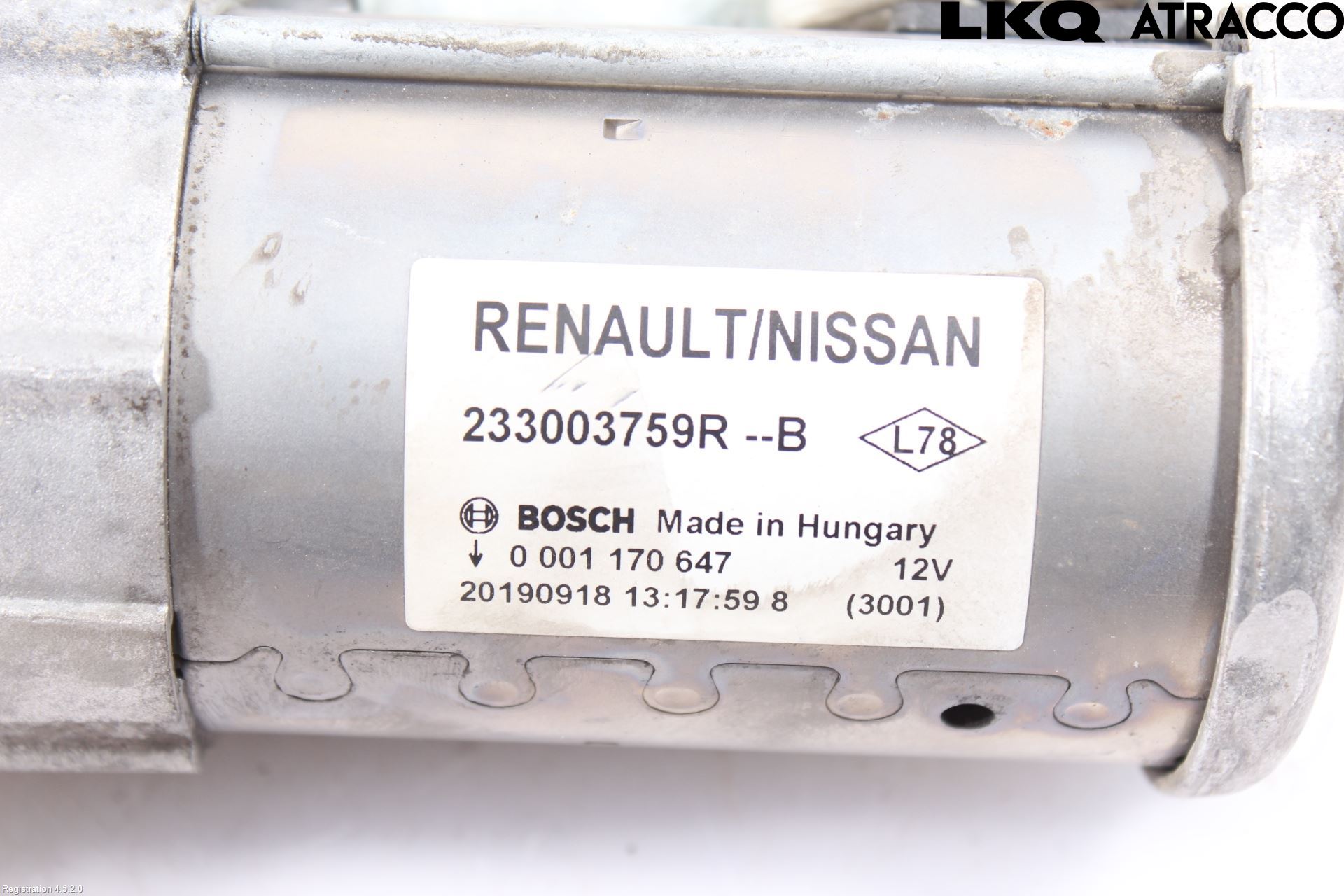 Dacia DOKKER 13- Startmotor Diesel