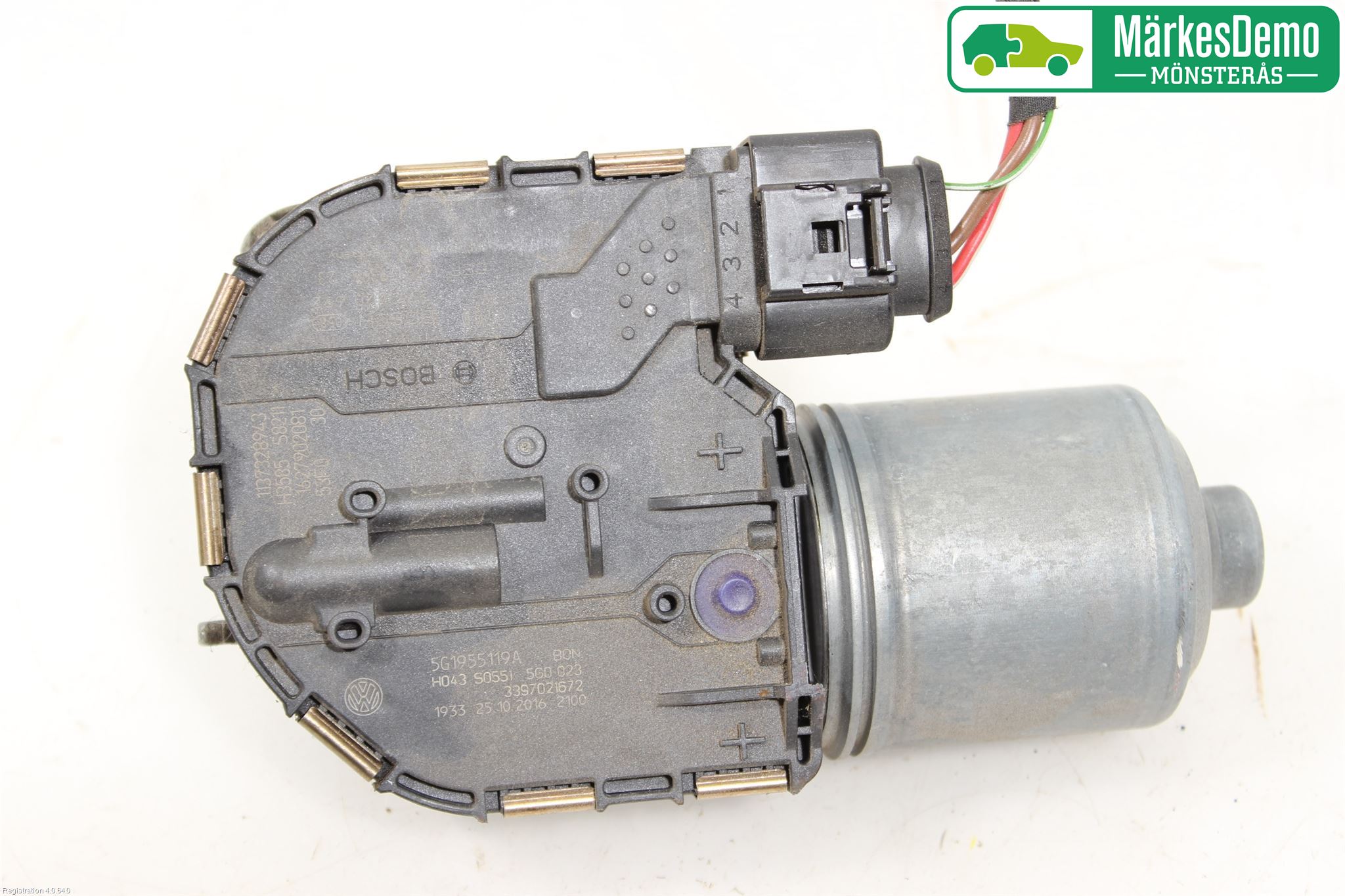 Volkswagen VW GOLF / E-GOLF VII 13-20 Torkarmotor Vindruta
