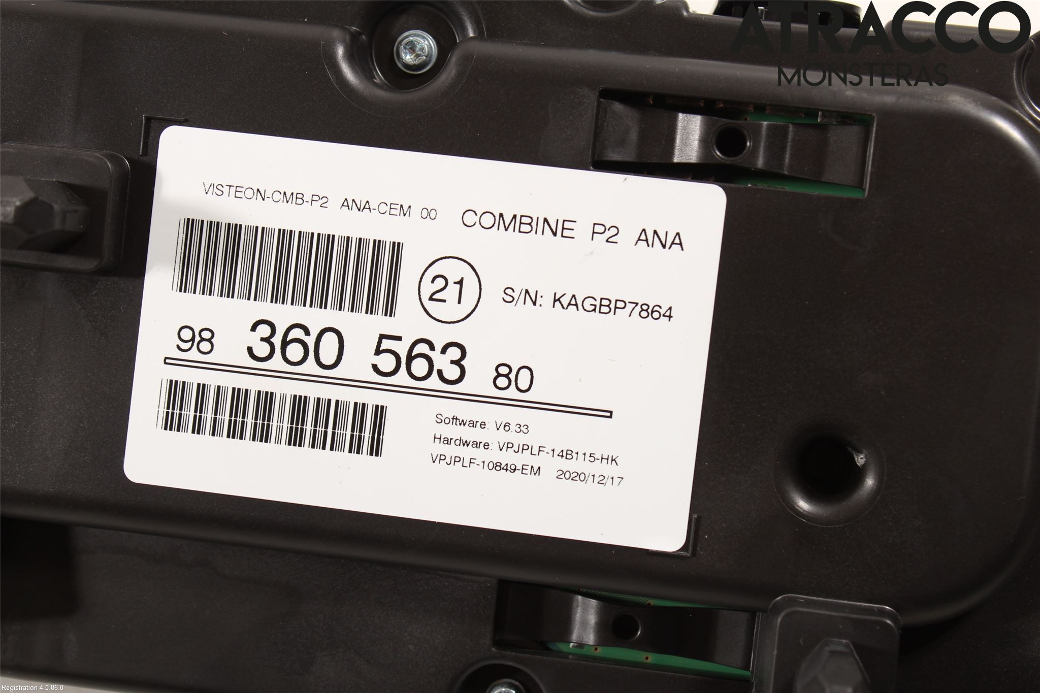 Peugeot 2008/E-2008 20- Instrument Komb