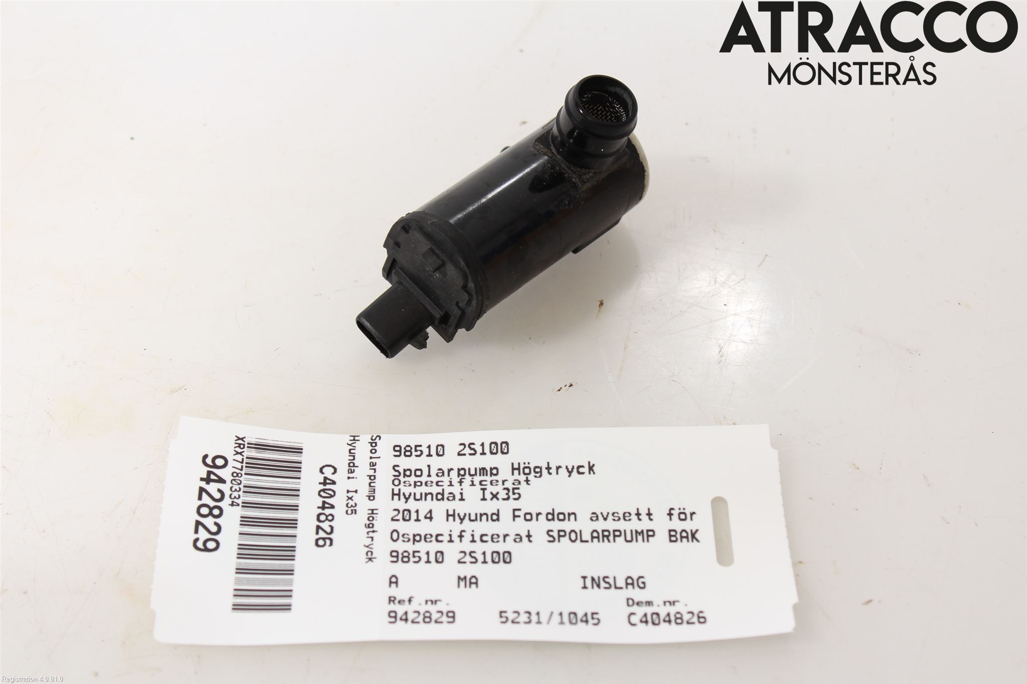 Hyundai ix35 Spolarpump Baklucka