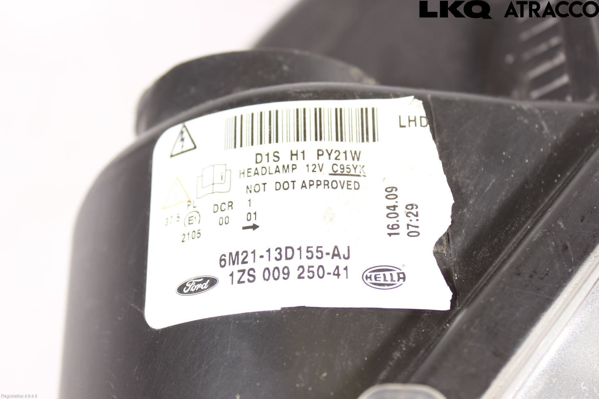 Ford S-MAX 06-15 Strålkastare Vänster