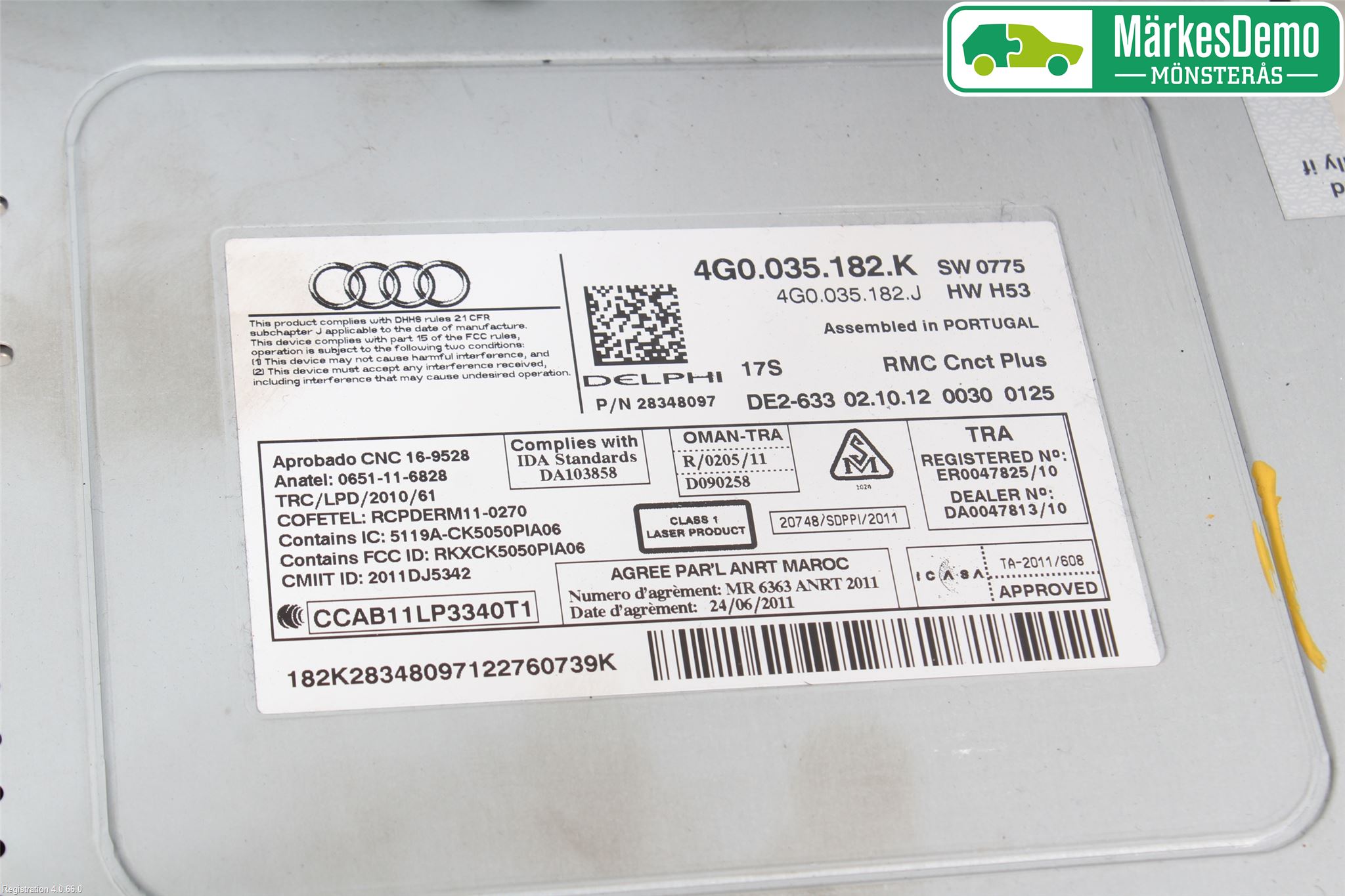 Audi A6/S6 4G 11-18 Radio