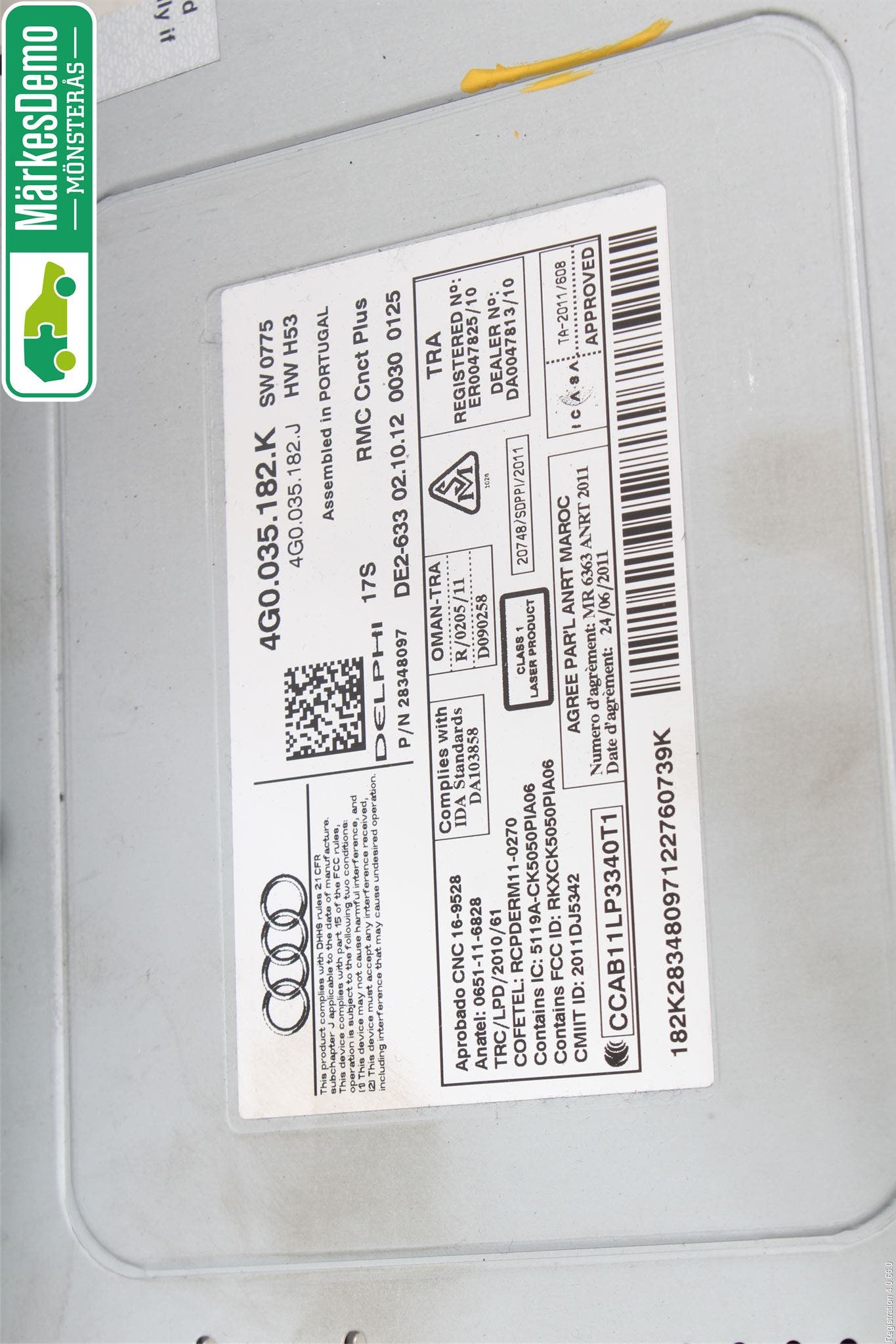Audi A6/S6 4G 11-18 Radio