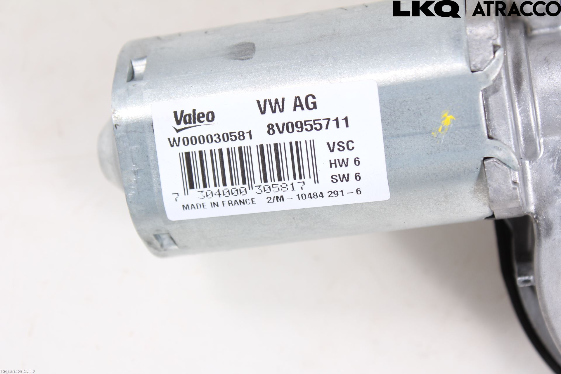 Audi A3/S3 8V 13-20 Torkarmotor Baklucka