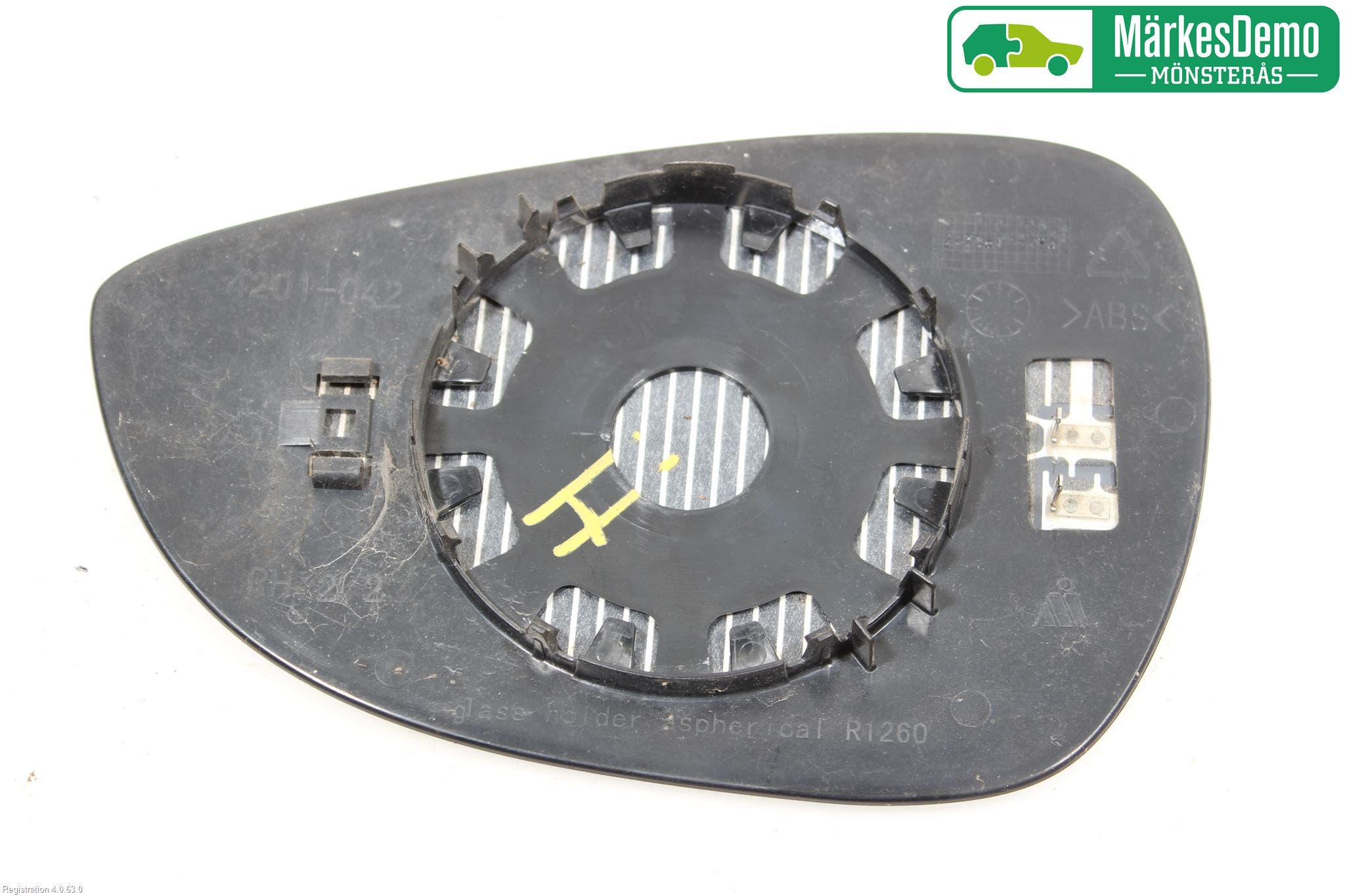 Ford FIESTA 09-12 Spegelglas Hö