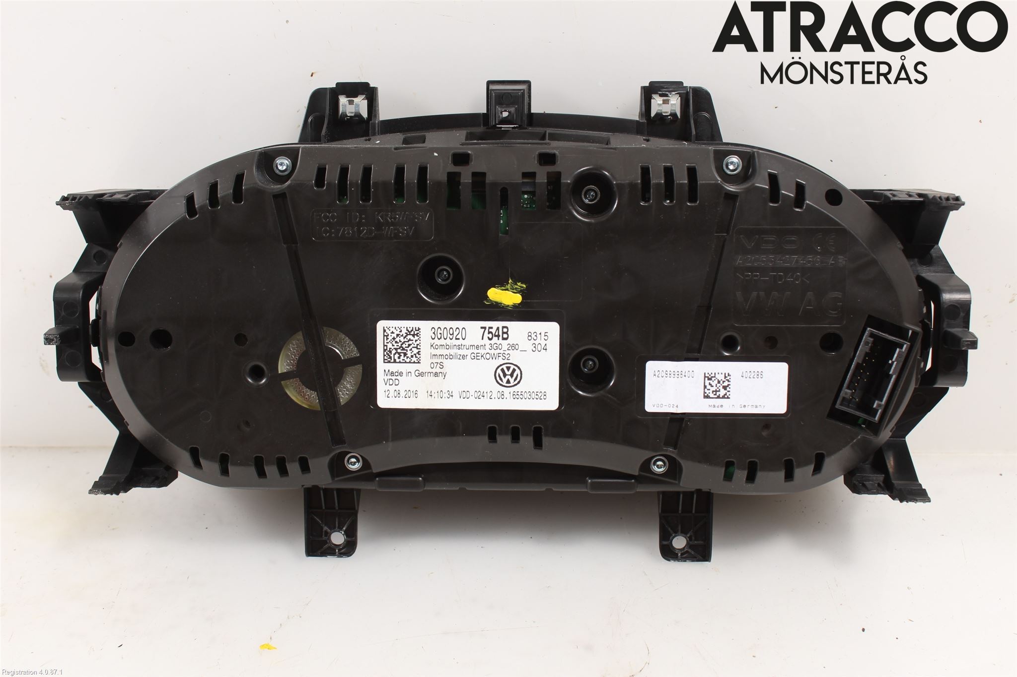 Volkswagen VW PASSAT 15-19 Instrument Komb