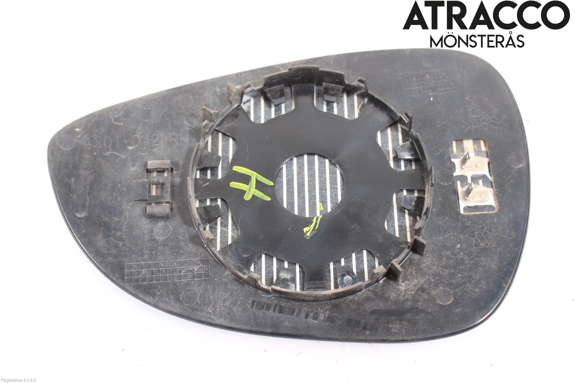 Ford FIESTA 09-12 Spegelglas Hö