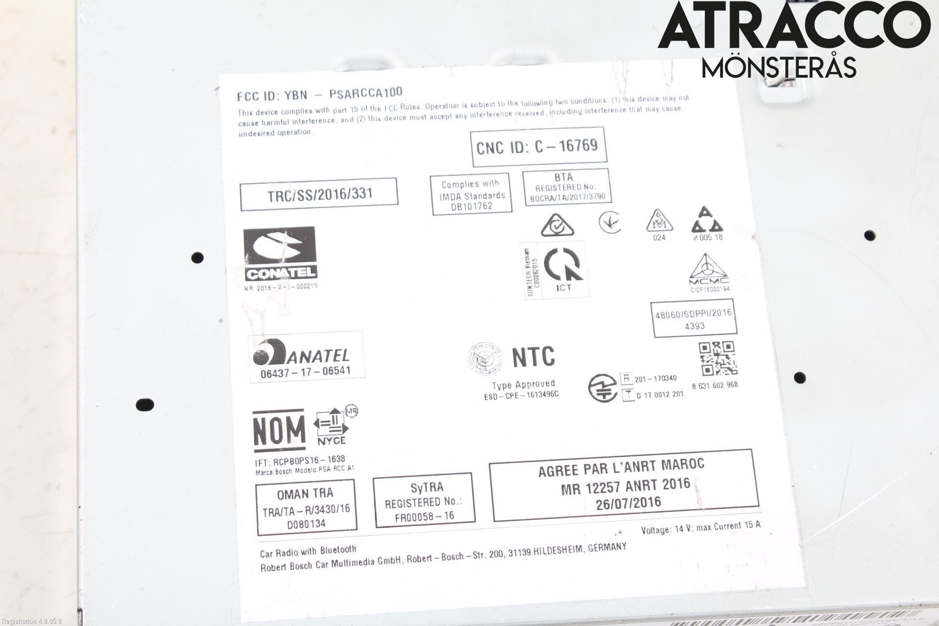 Peugeot 3008 17-24 Radio