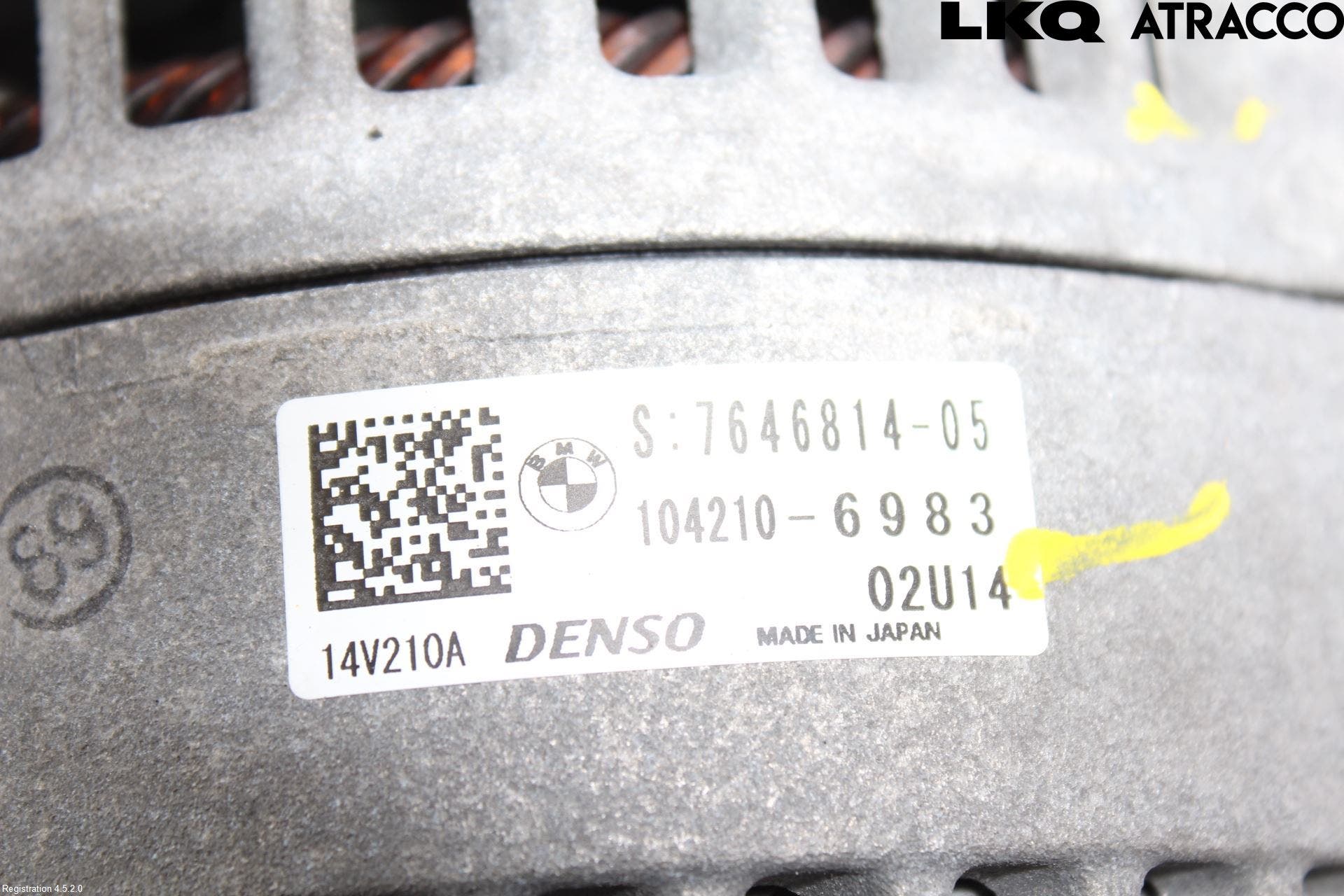 BMW 4 F32/F33/F82/F83 13-20 Generator