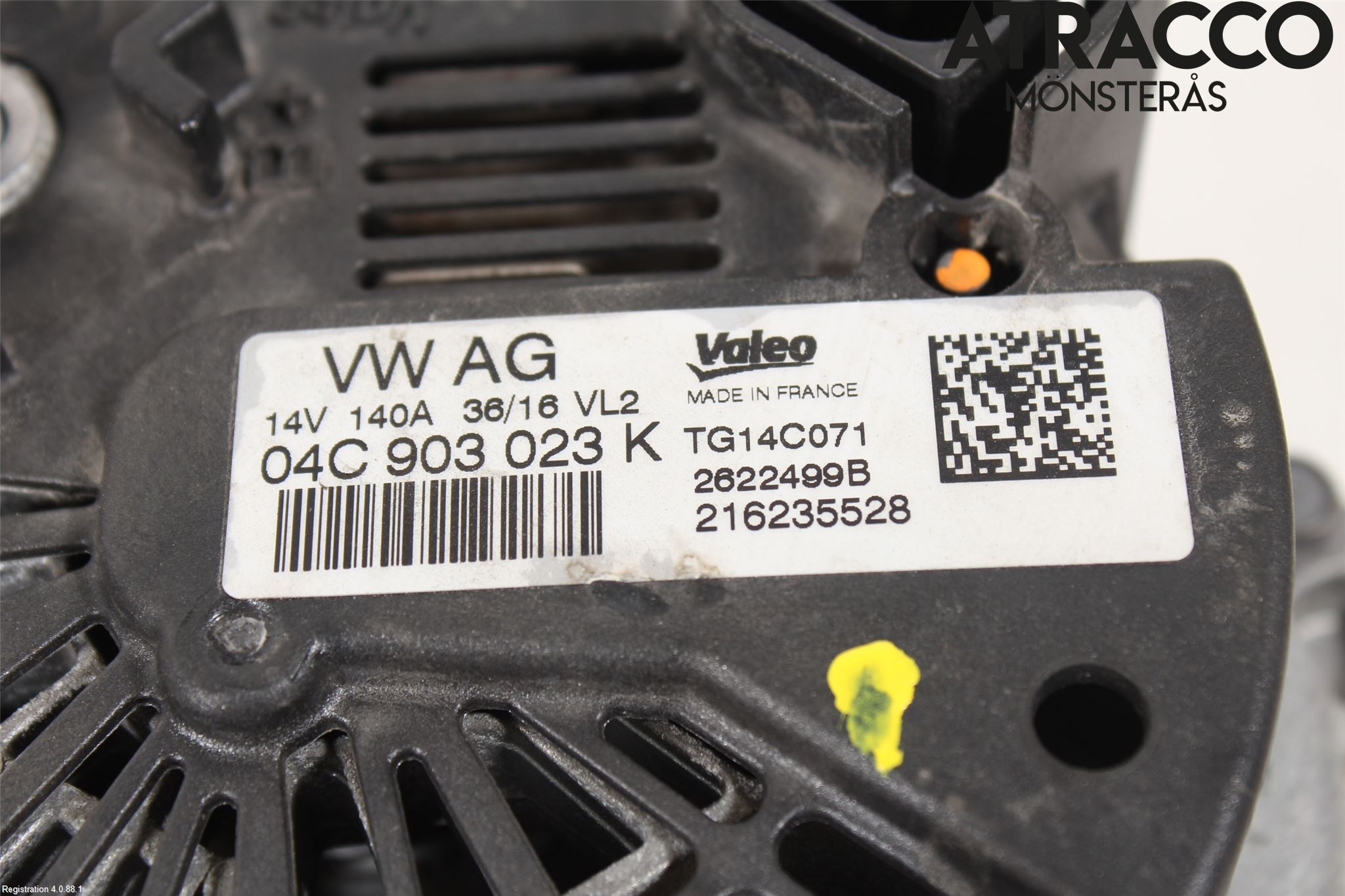 Audi A3/S3 8V 13-20 Generator